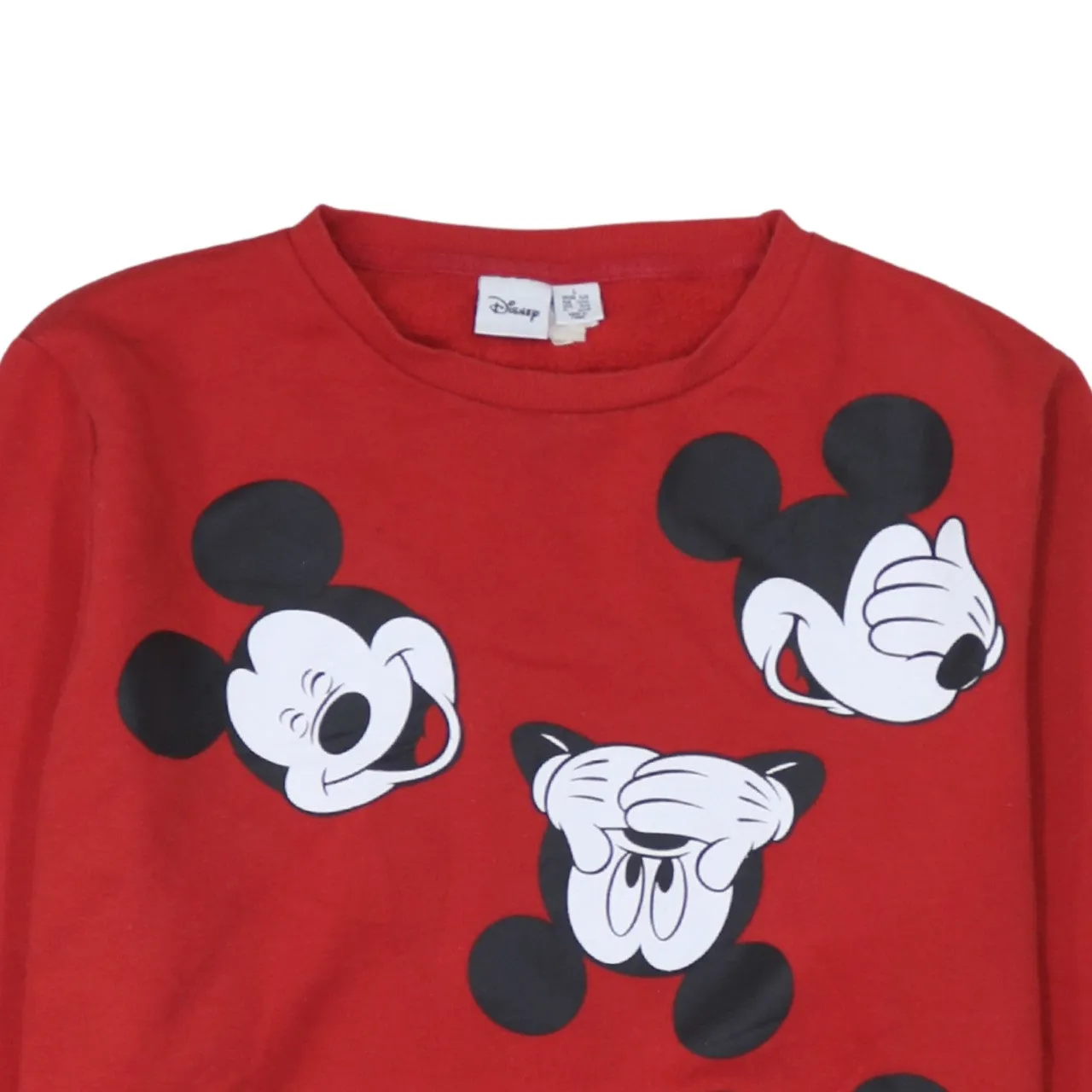Disney 90's Mickey Mouse Crew Neck Sweatshirt Large Red sold by Vintage Club product image thumbnail 3