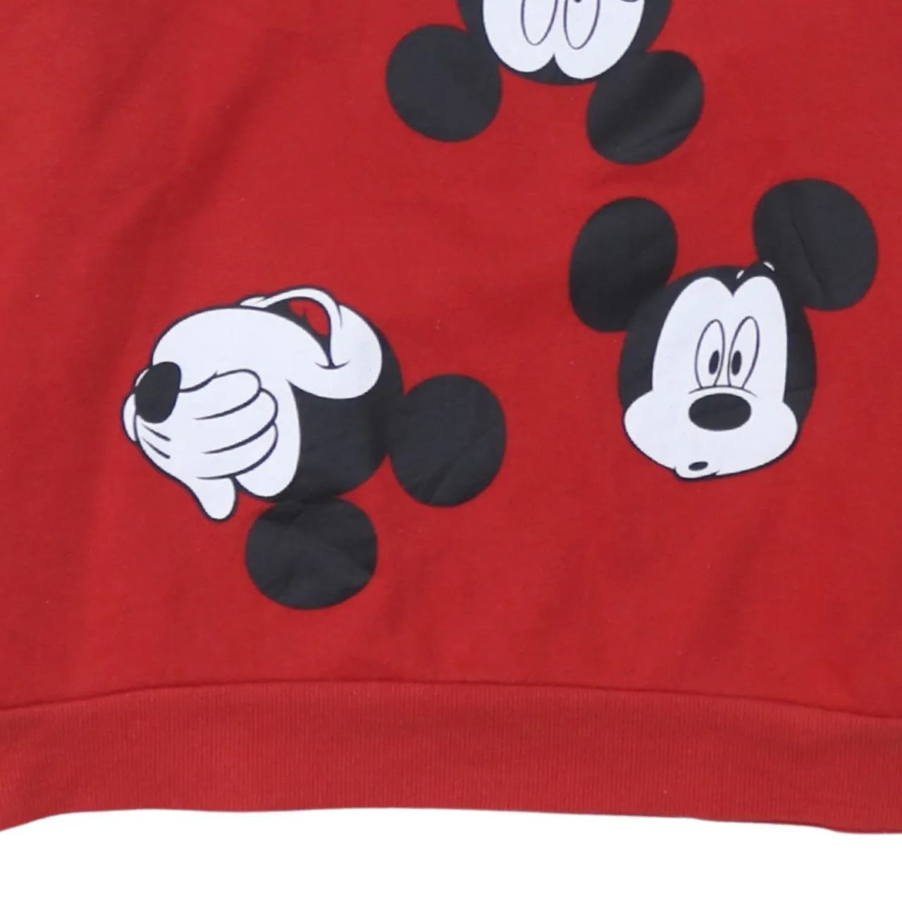 Disney 90's Mickey Mouse Crew Neck Sweatshirt Large Red sold by Vintage Club product image thumbnail 4