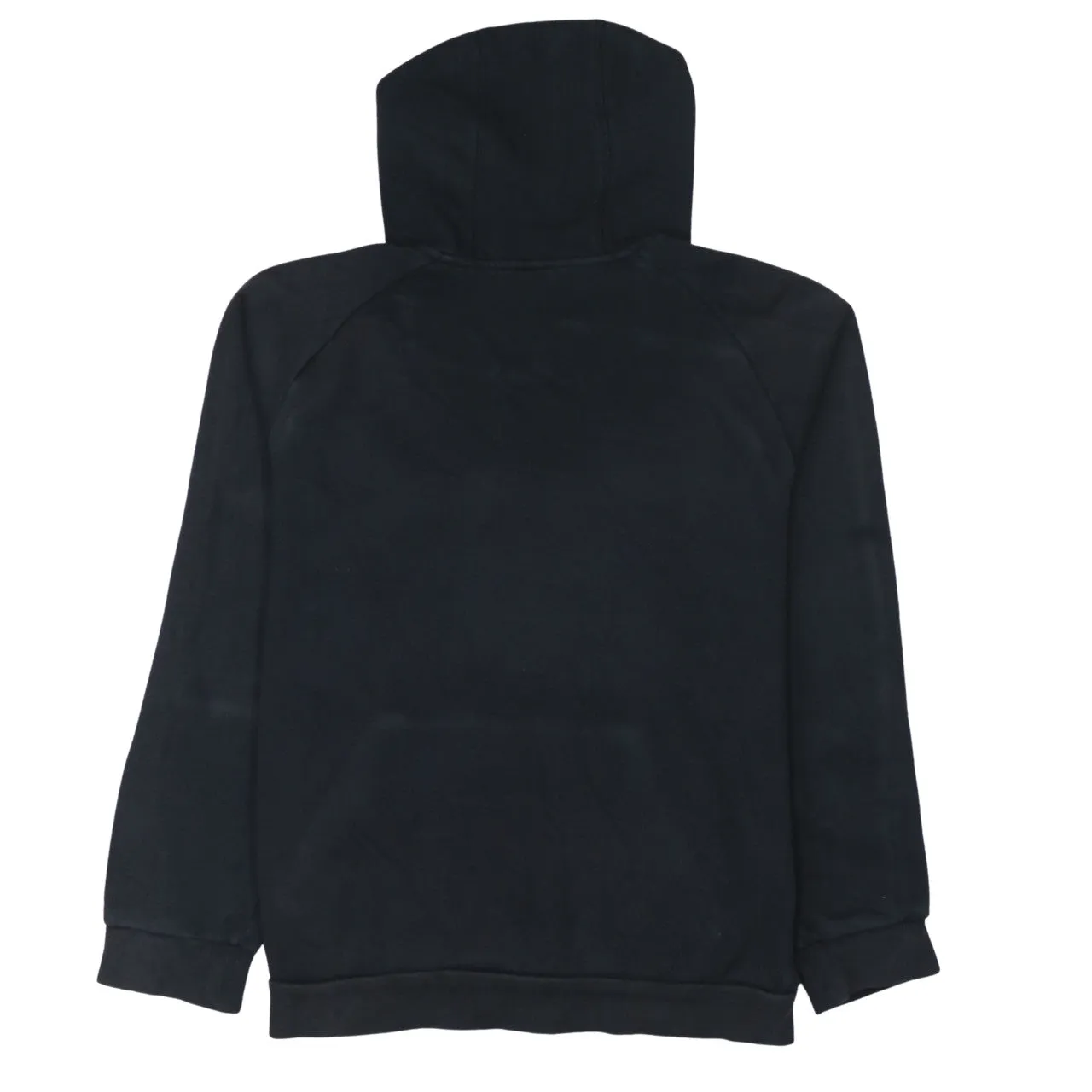 Adidas Black Hoodie Women’s Medium Embroidered Logo Contrast Piping Front Pocket Sweatshirt sold by Vintage Club product image thumbnail 2