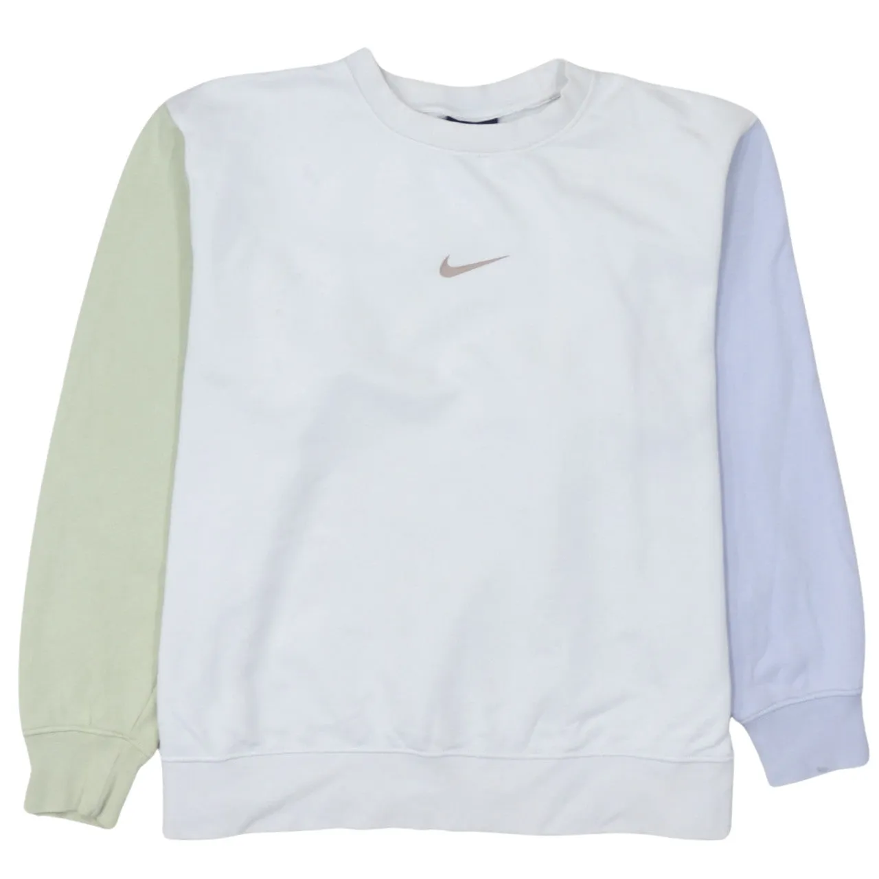 Nike 90's Center Middle Swoosh Crew Neck Sweatshirt Medium White sold by Vintage Club