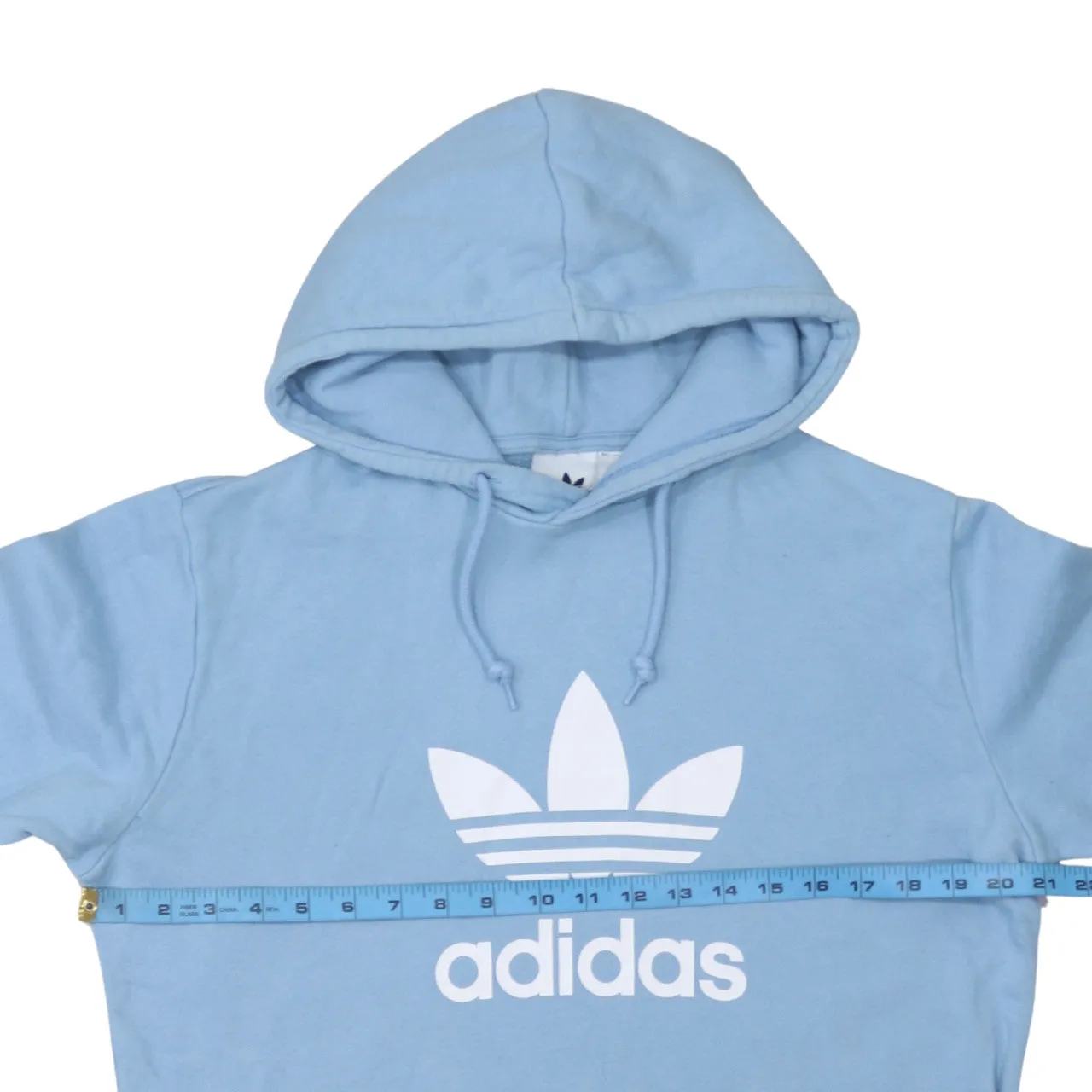 Adidas 90's Spellout Pullover Hoodie Medium Blue sold by Vintage Club product image thumbnail 5