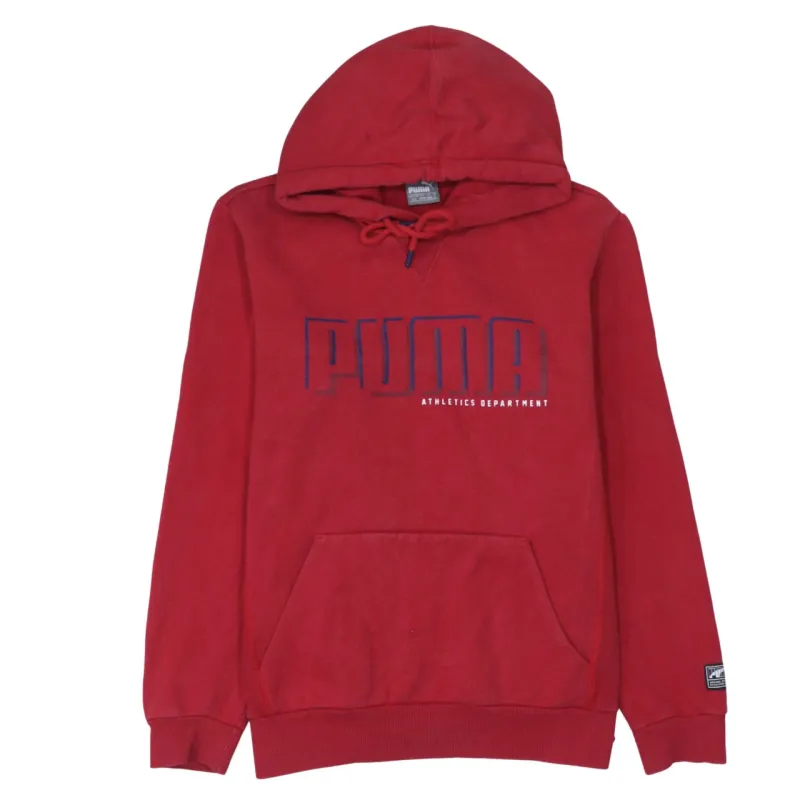 Puma 90's Spellout Pullover Hoodie Small Red made by Puma