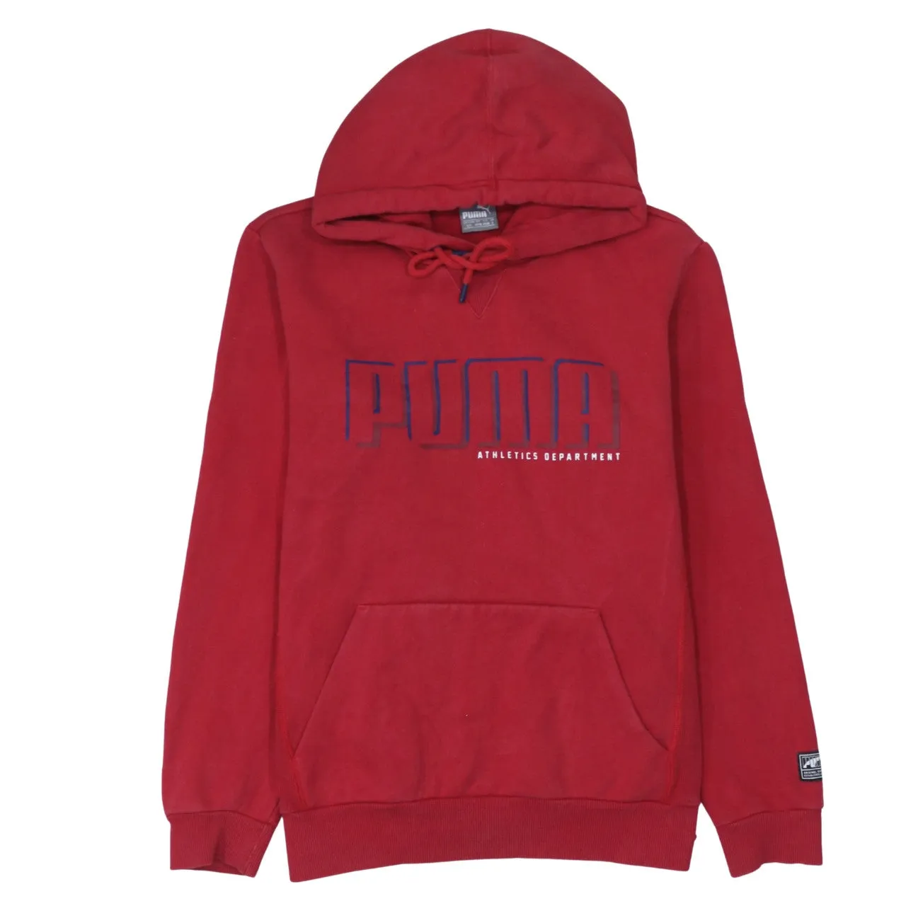 Puma 90's Spellout Pullover Hoodie Small Red sold by Vintage Club