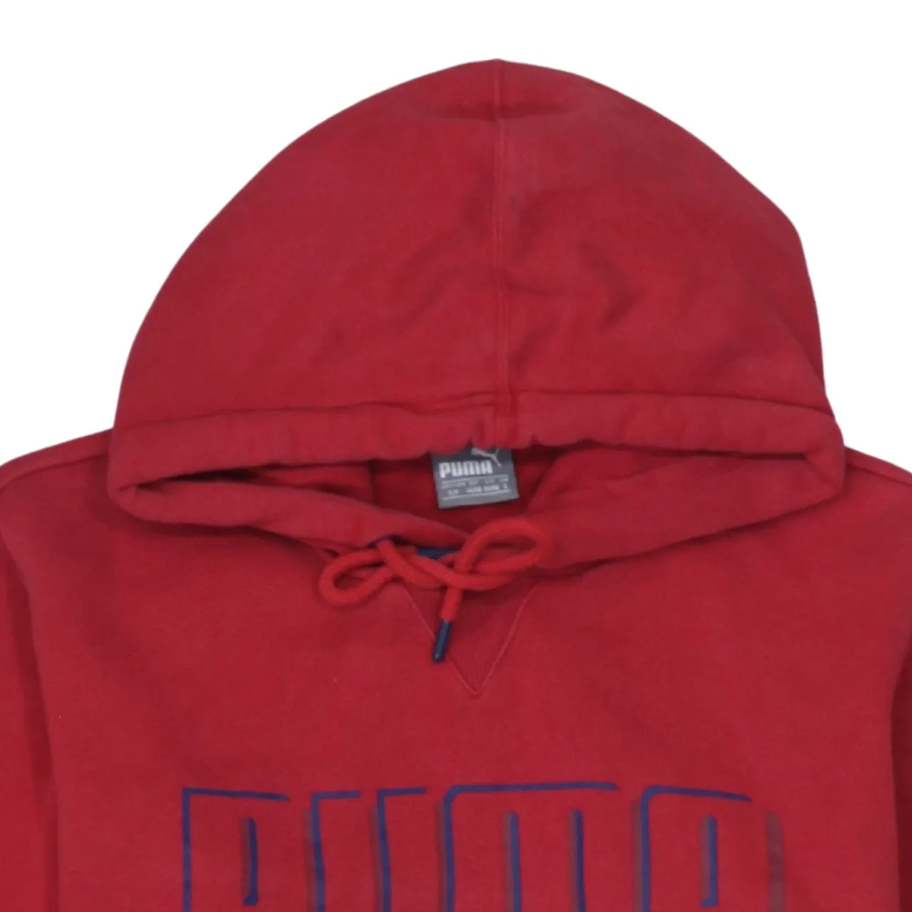 Puma 90's Spellout Pullover Hoodie Small Red sold by Vintage Club product image thumbnail 3