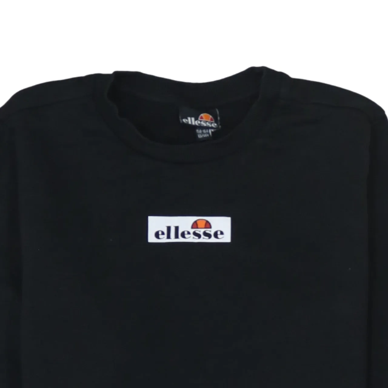 Ellesse 90's Lightweight Crew Neck Sweatshirt Medium Black sold by Vintage Club product image thumbnail 3