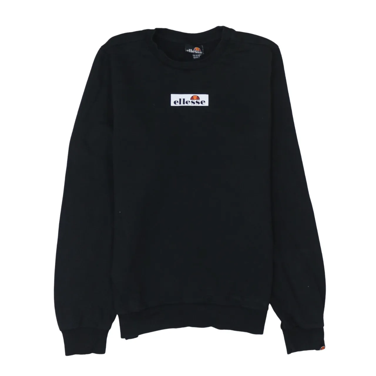 Ellesse 90's Lightweight Crew Neck Sweatshirt Medium Black sold by Vintage Club