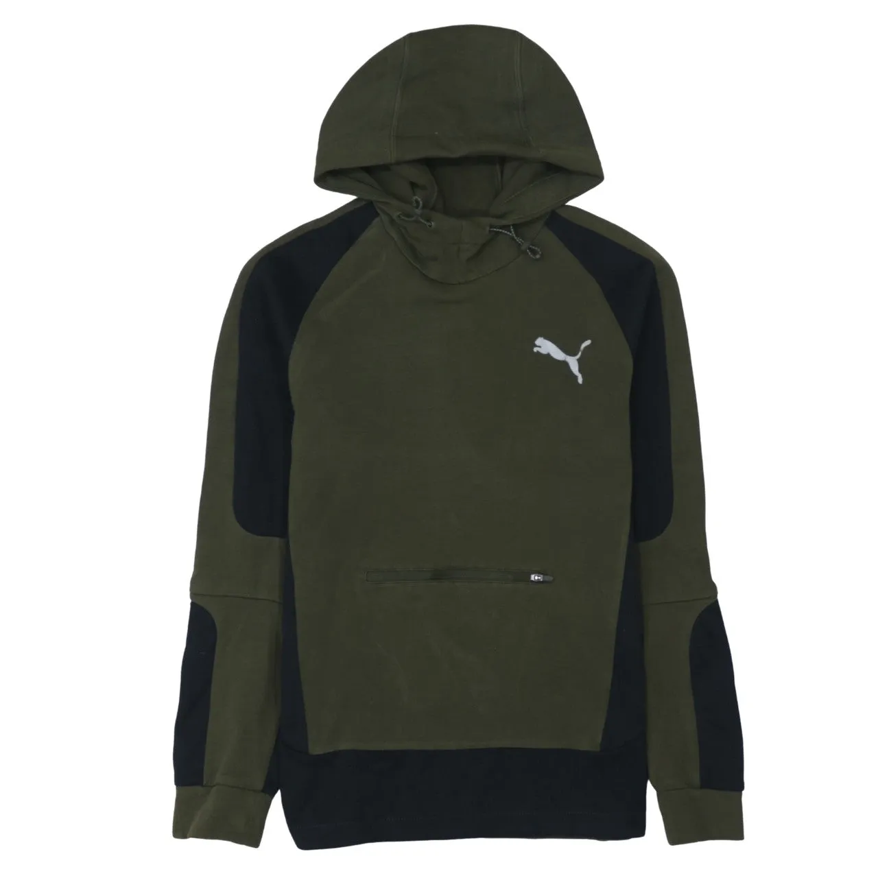 Puma 90's Lightweight Pullover Hoodie Small Green sold by Vintage Club