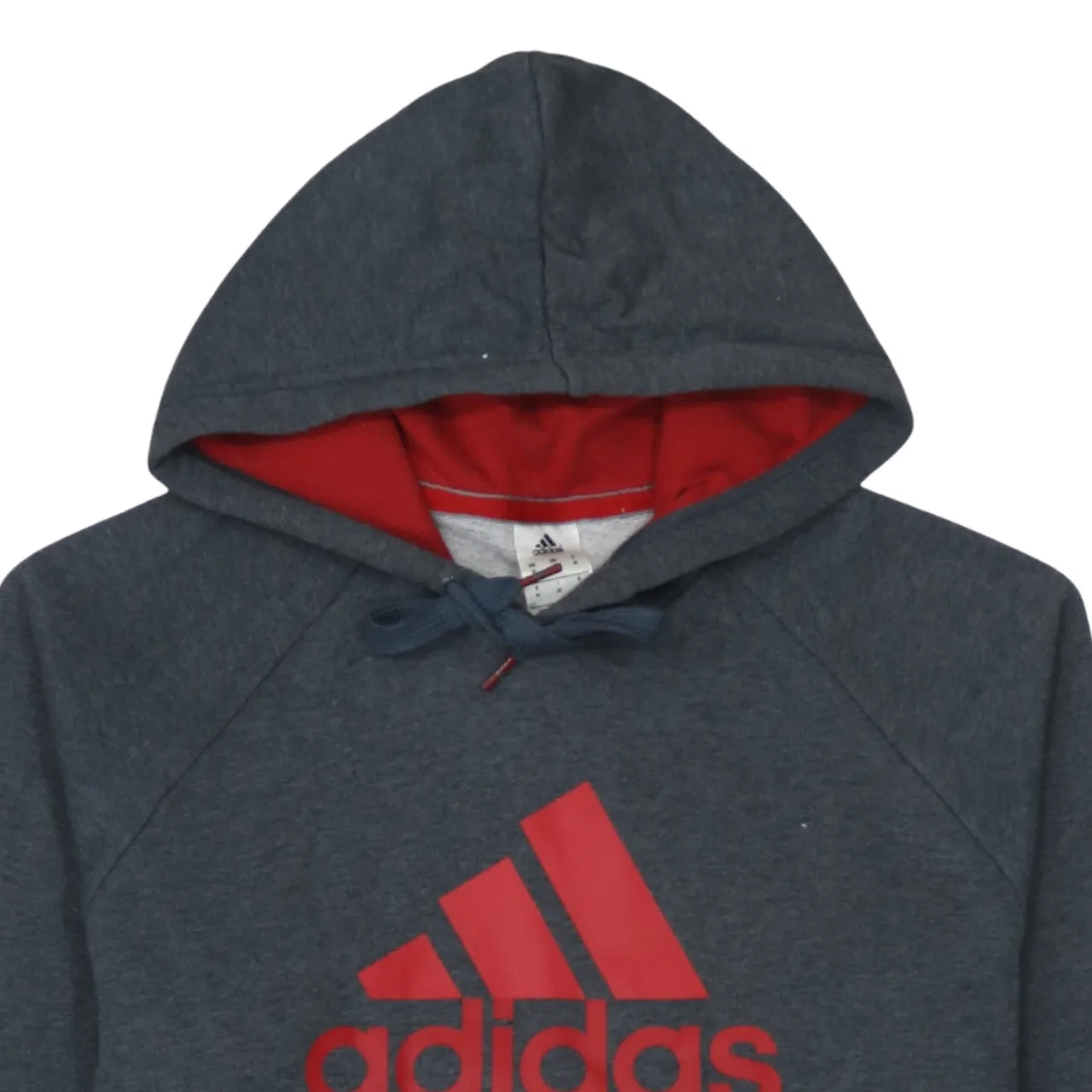 Adidas 90's Spellout Pullover Hoodie Medium Grey sold by Vintage Club product image thumbnail 3