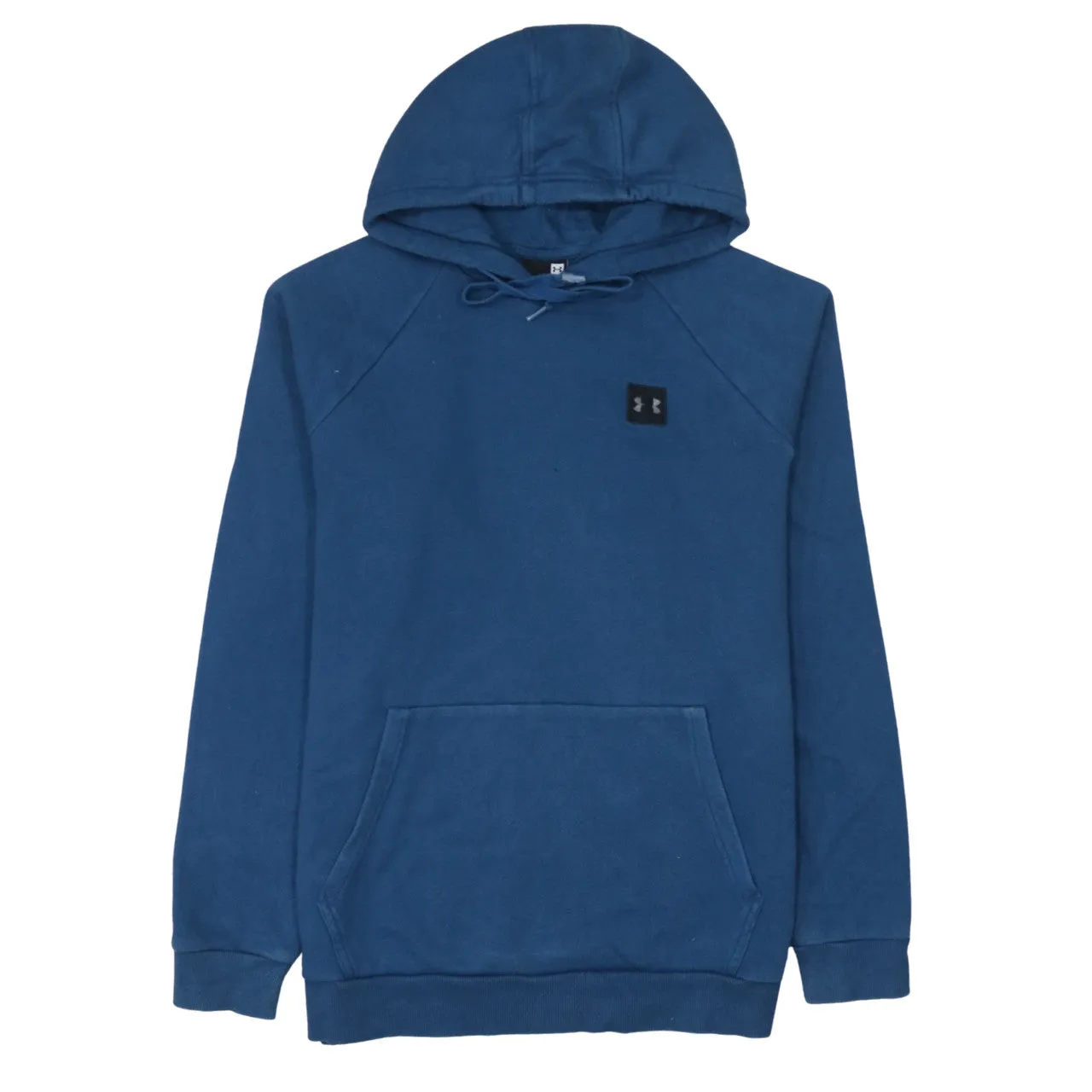 Under Armour Blue Hoodie Men's Medium Small Chest Logo Drawstring Pullover Sweatshirt sold by Vintage Club