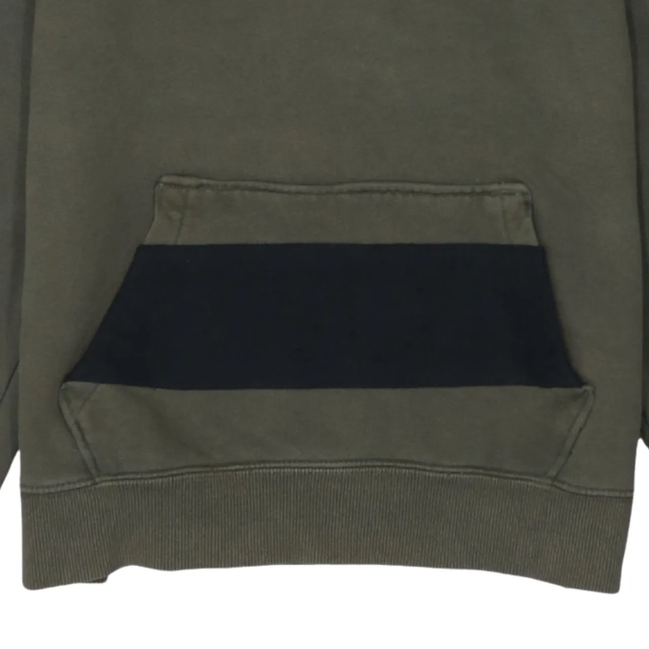 The North Face 90's Spellout Pullover Hoodie Medium Khaki Green sold by Vintage Club product image thumbnail 4