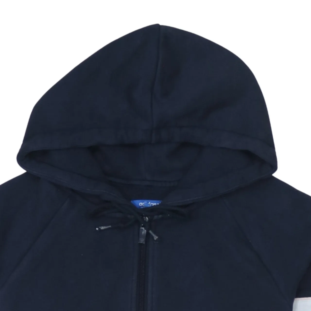 Adidas 90's Spellout Quarter Zip Hoodie Small Navy Blue sold by Vintage Club product image thumbnail 3
