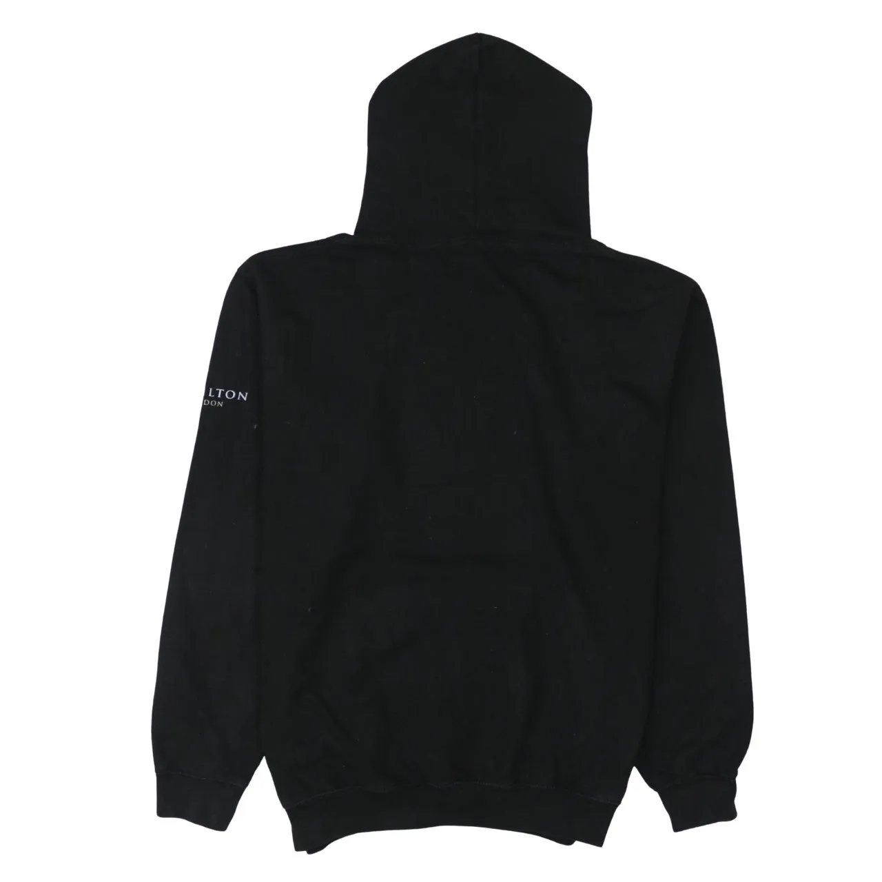 Retro 90's Drawstring Pockets Pullover Hoodie Large Black sold by Vintage Club product image thumbnail 2