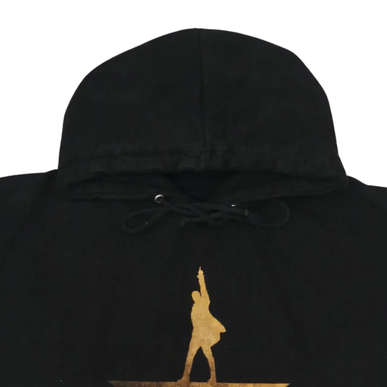 Retro 90's Drawstring Pockets Pullover Hoodie Large Black sold by Vintage Club product image thumbnail 3