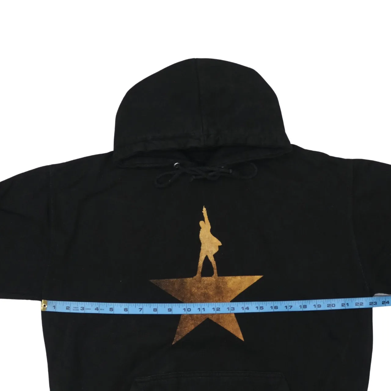 Retro 90's Drawstring Pockets Pullover Hoodie Large Black sold by Vintage Club product image thumbnail 5