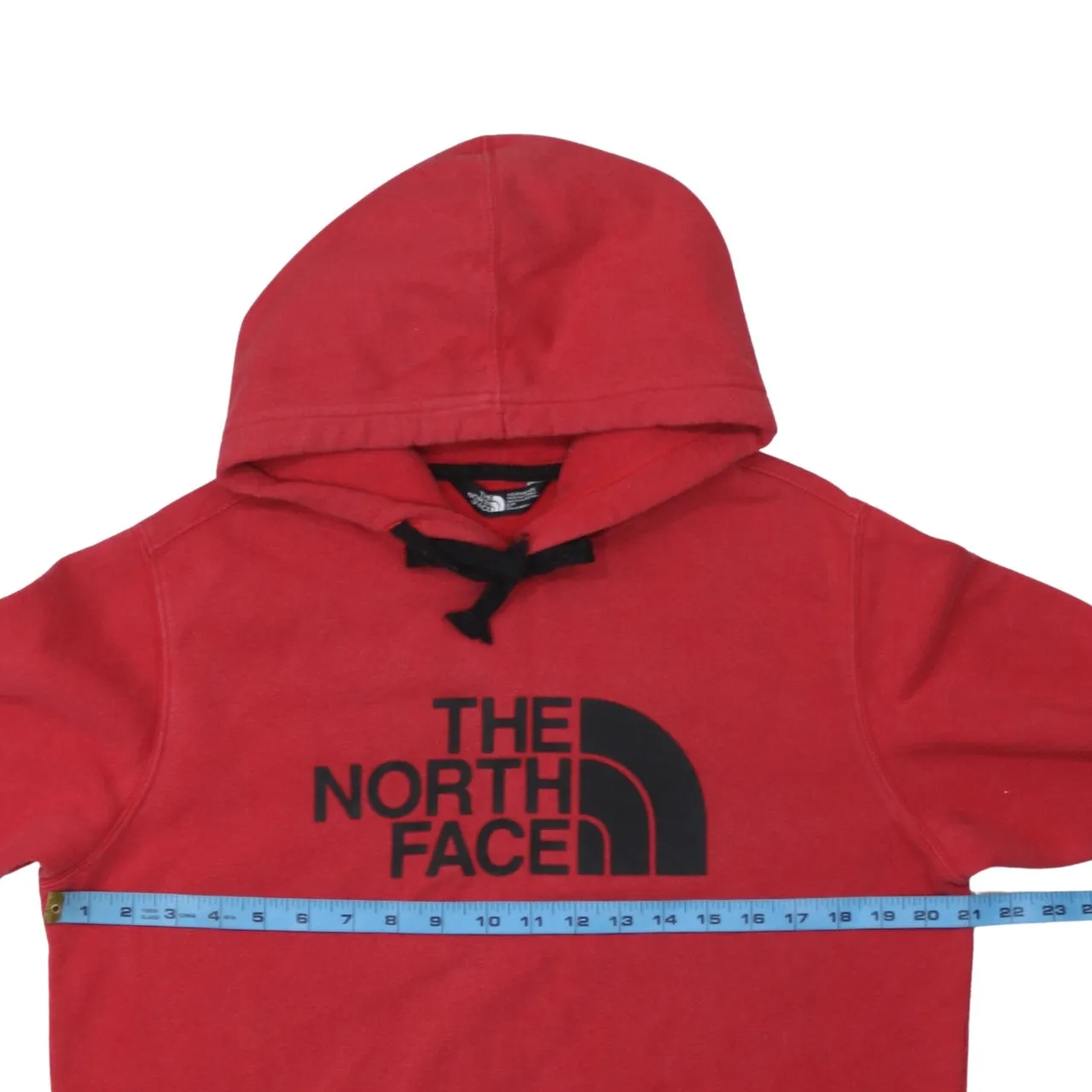 The North Face 90's Spellout Pullover Hoodie Small Red sold by Vintage Club product image thumbnail 5