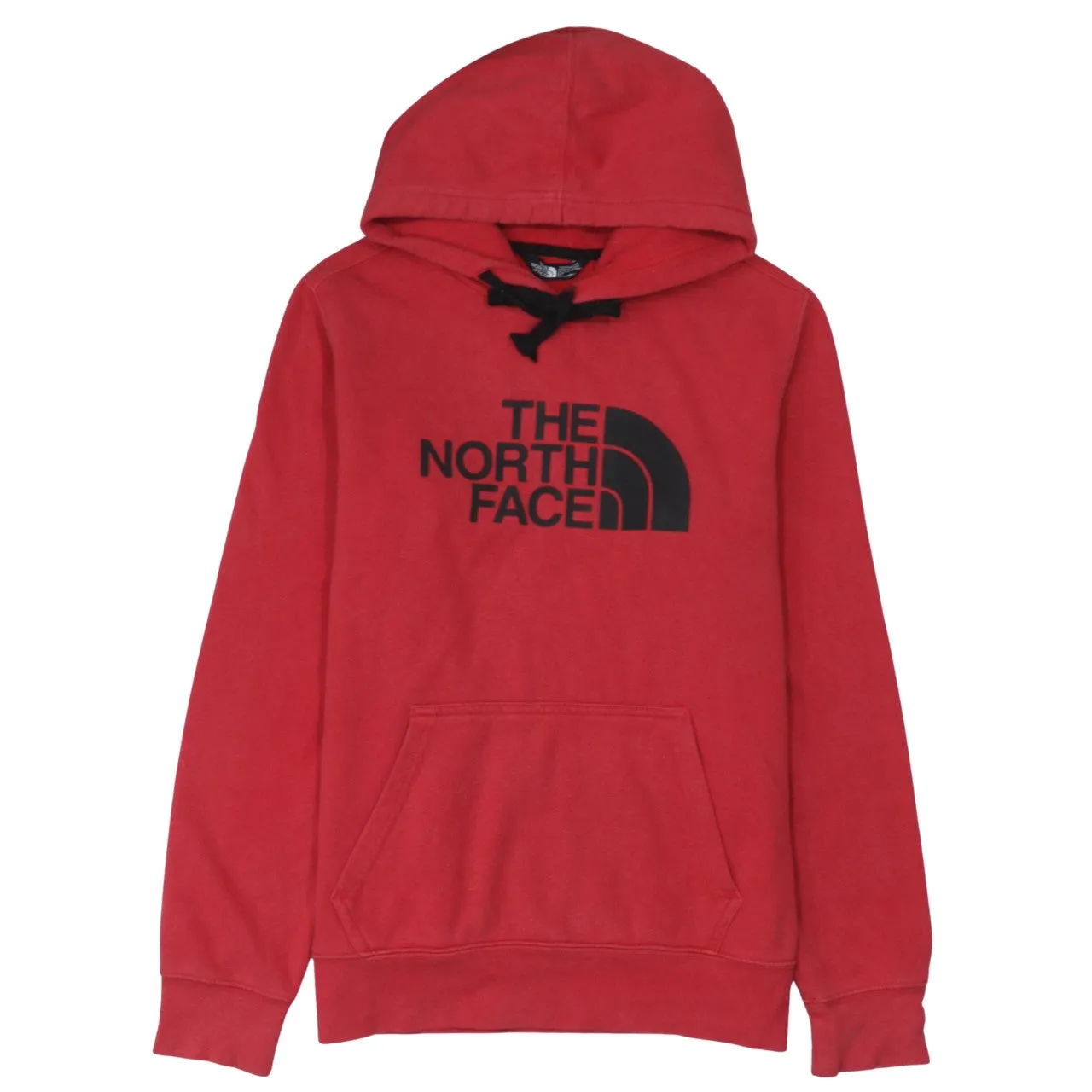 The North Face 90's Spellout Pullover Hoodie Small Red sold by Vintage Club