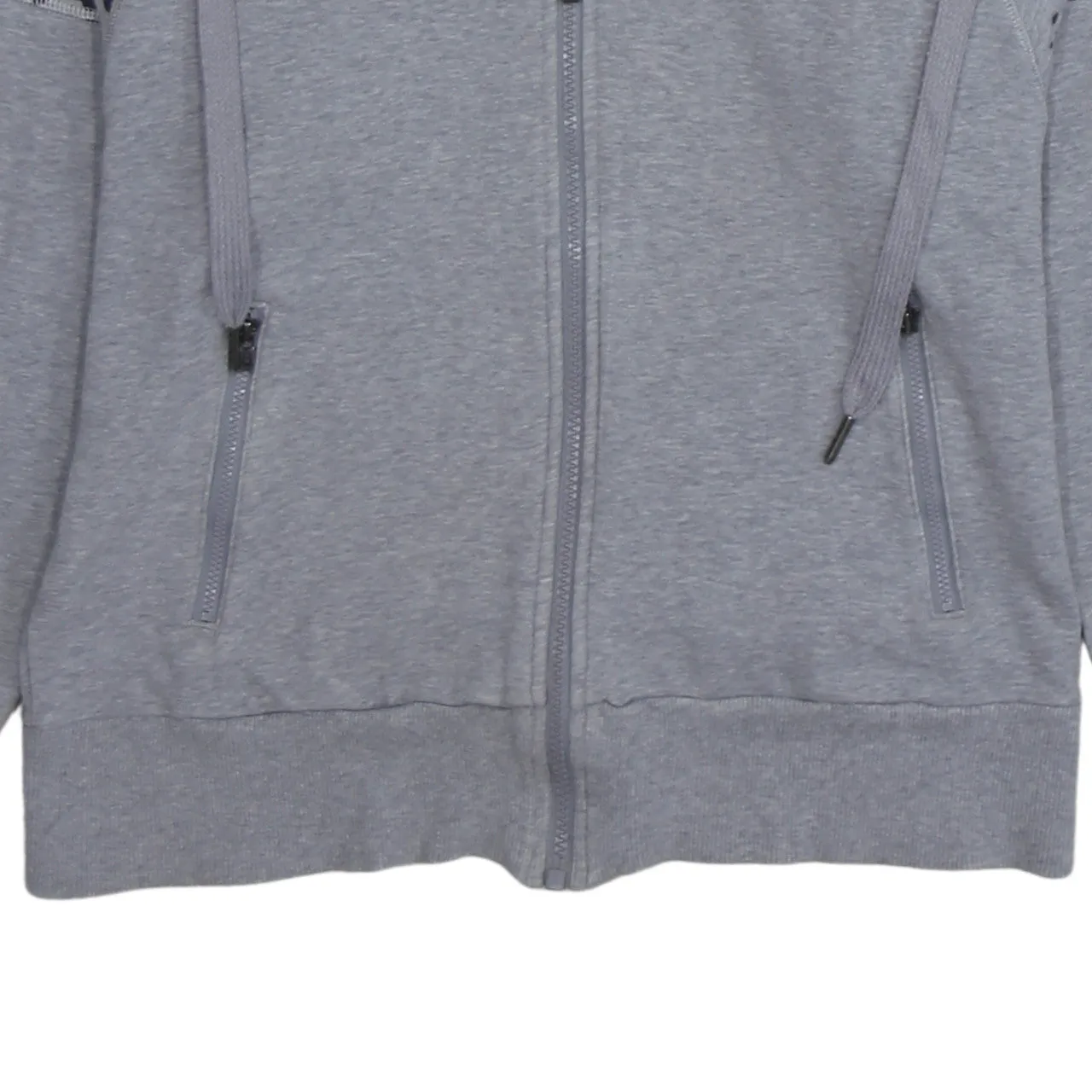 Adidas 90's Plain Full Zip Up Hoodie XSmall Grey sold by Vintage Club product image thumbnail 4