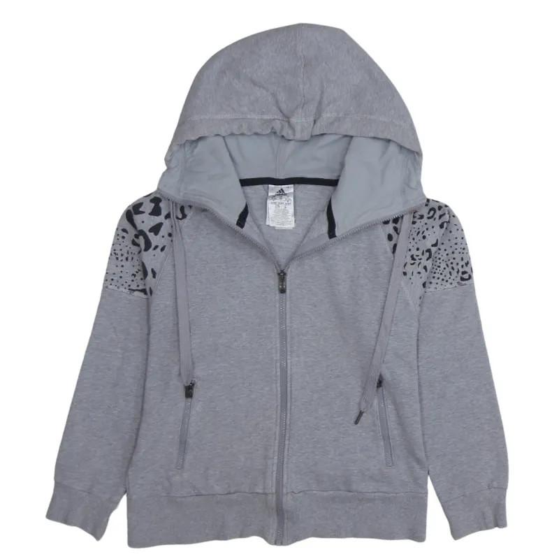 Adidas 90's Plain Full Zip Up Hoodie XSmall Grey sold by Vintage Club