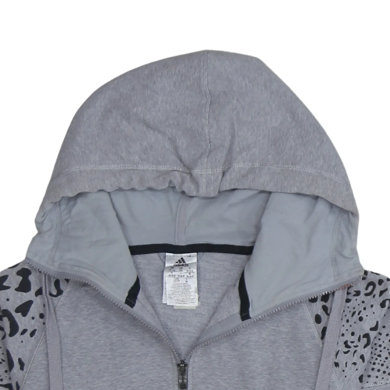 Adidas 90's Plain Full Zip Up Hoodie XSmall Grey sold by Vintage Club product image thumbnail 3