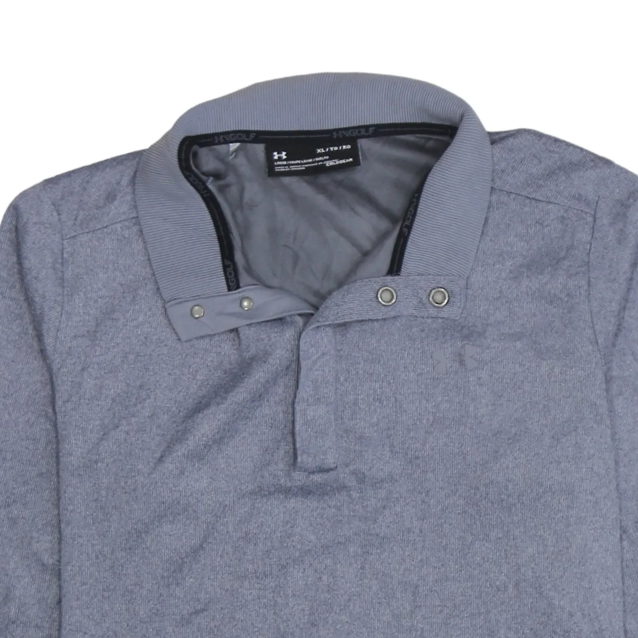 Under Armour 90's Plain Quarter Button Polo Shirt XLarge Grey sold by Vintage Club product image thumbnail 3