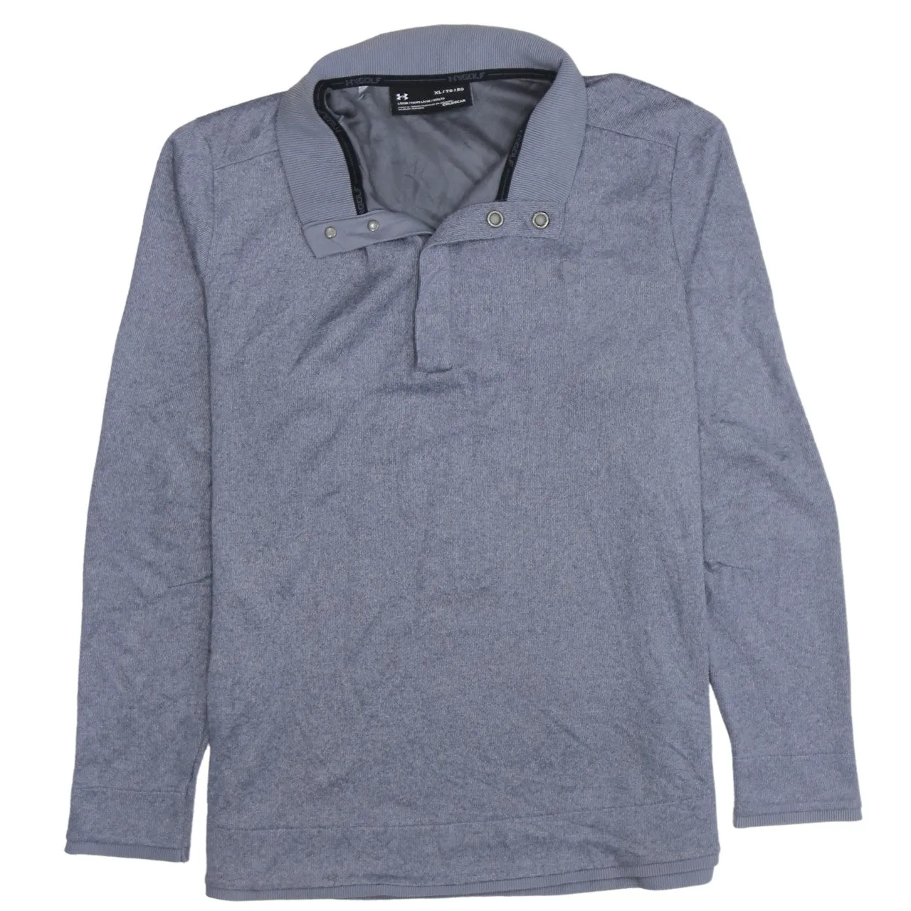 Under Armour 90's Plain Quarter Button Polo Shirt XLarge Grey sold by Vintage Club