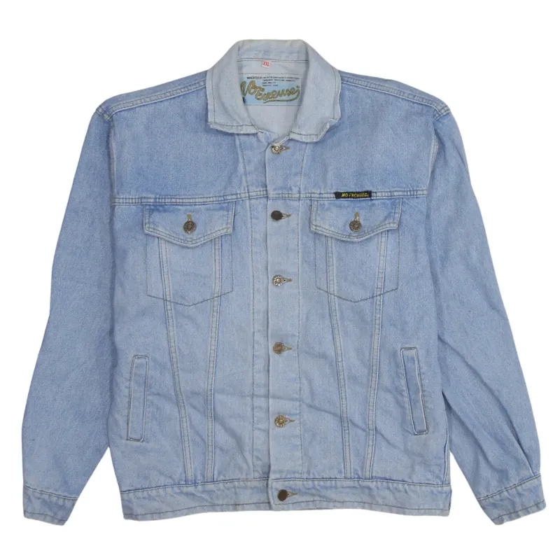 Wrangler 90's Plain Button Up Denim Jacket XXLarge (2XL) Blue made by Wrangler
