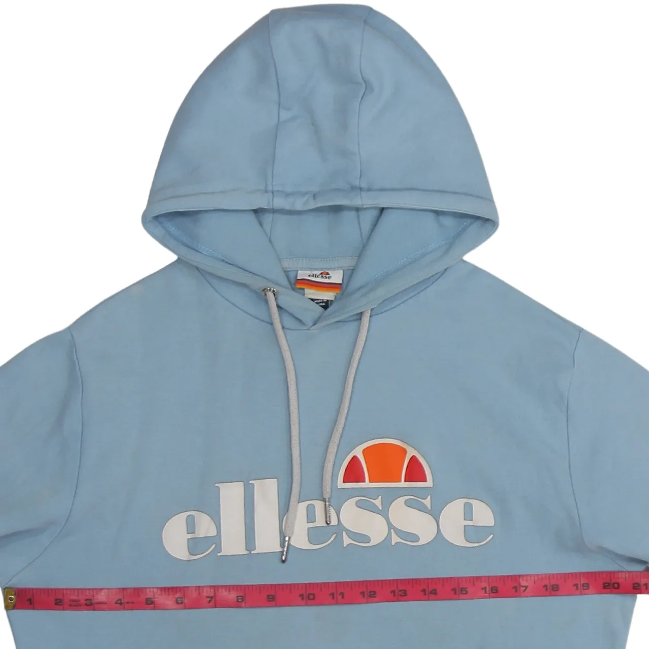 Ellesse 90's Spellout Pullover Hoodie Small Blue sold by Vintage Club product image thumbnail 5