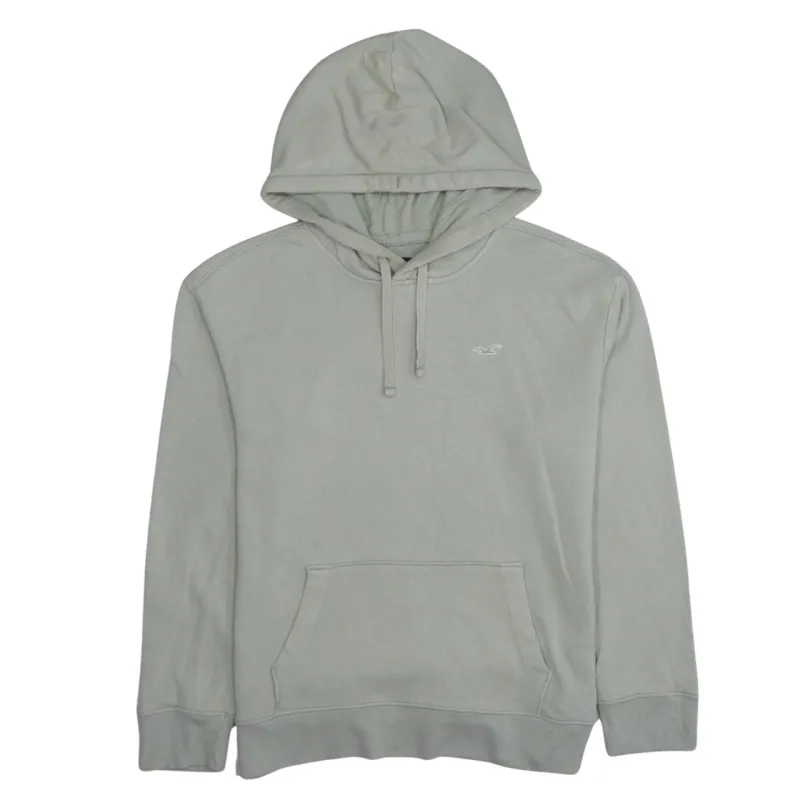 Hollister 90's Drawstring Pockets Pullover Hoodie Medium Beige Cream made by Hollister