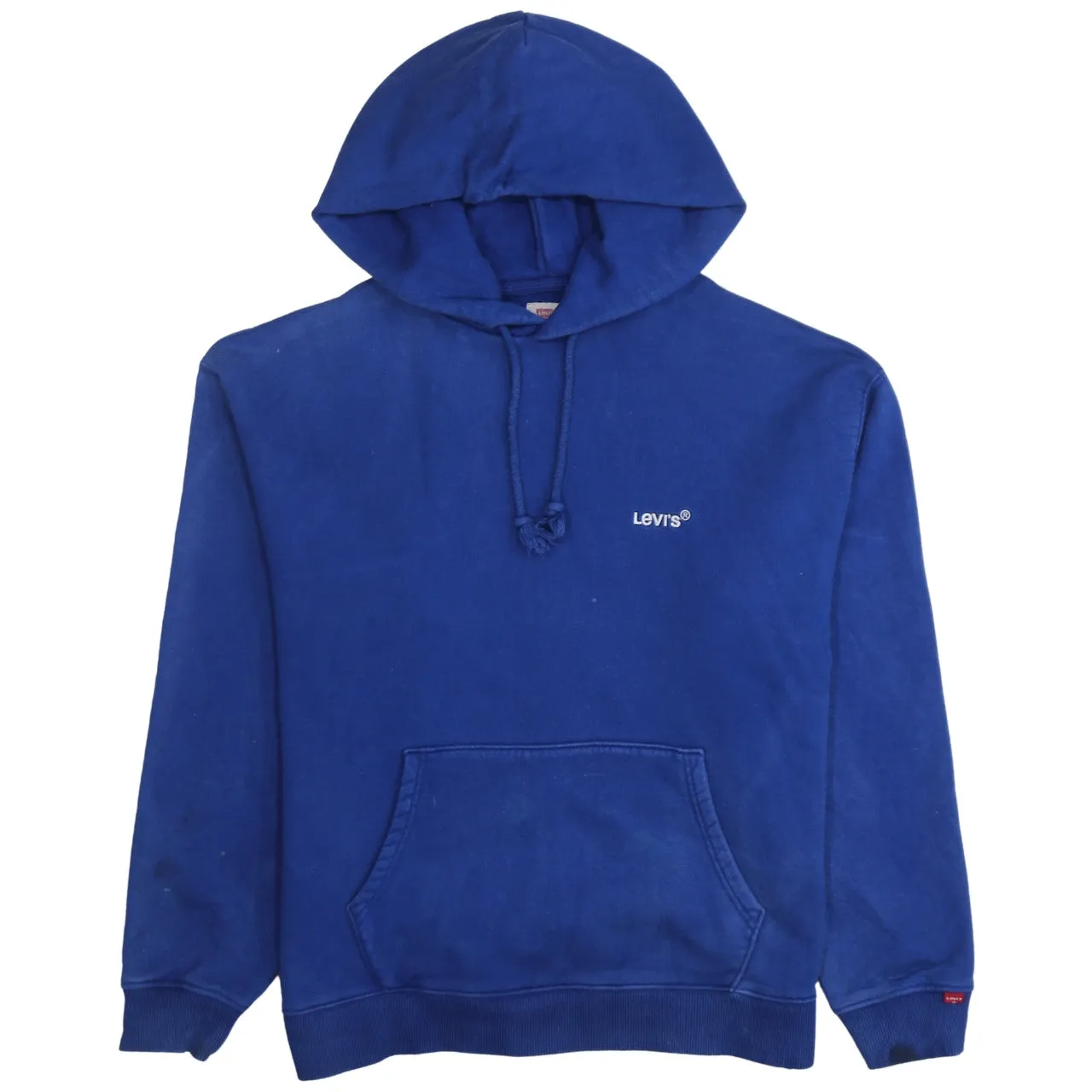 Levi's 90's Drawstring Pockets Pullover Hoodie Medium Blue sold by Vintage Club