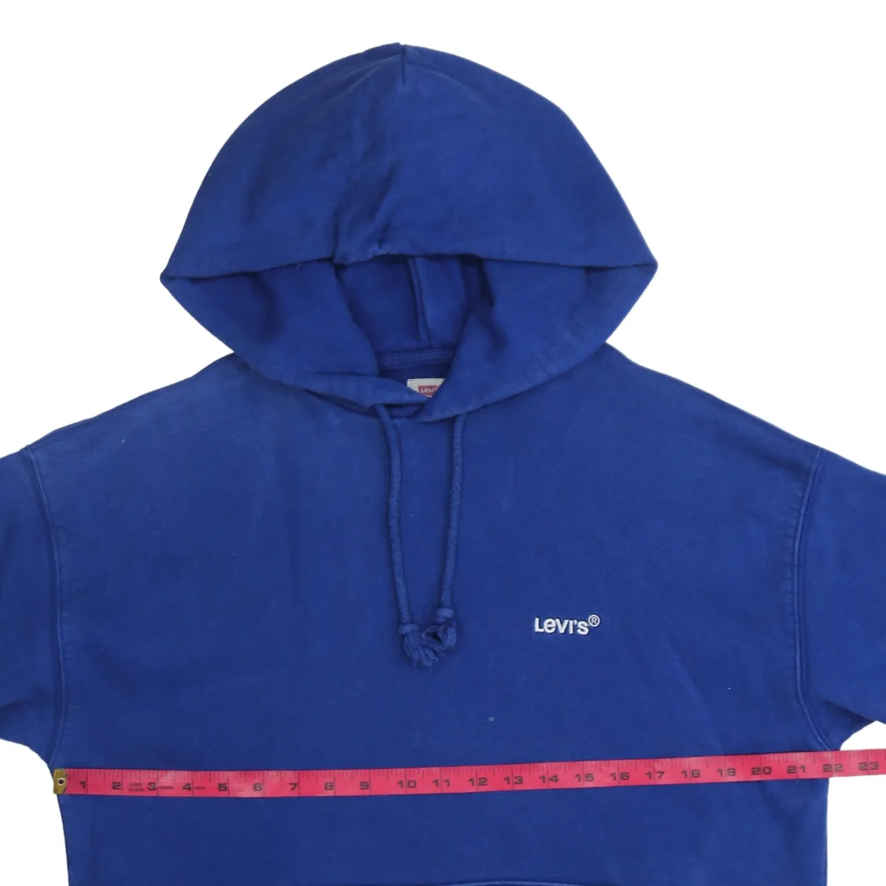 Levi's 90's Drawstring Pockets Pullover Hoodie Medium Blue sold by Vintage Club product image thumbnail 5