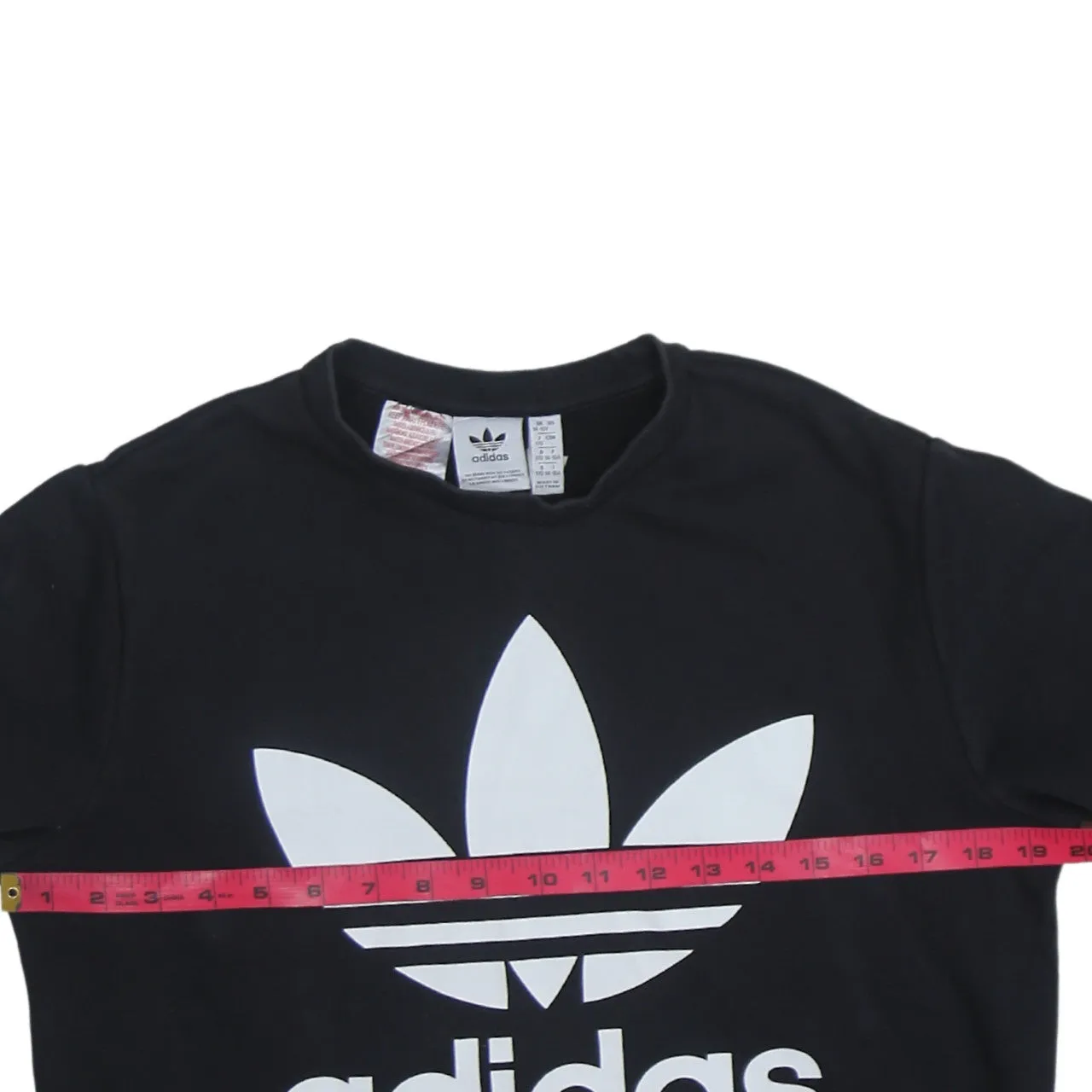 Adidas 90's Spellout Crew Neck Sweatshirt XSmall Black sold by Vintage Club product image thumbnail 5