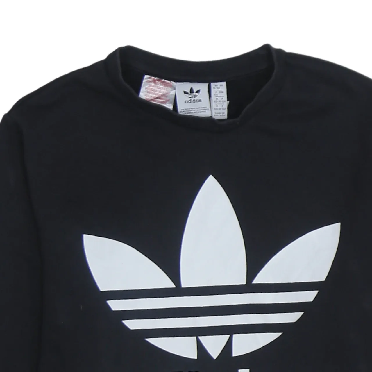 Adidas 90's Spellout Crew Neck Sweatshirt XSmall Black sold by Vintage Club product image thumbnail 3
