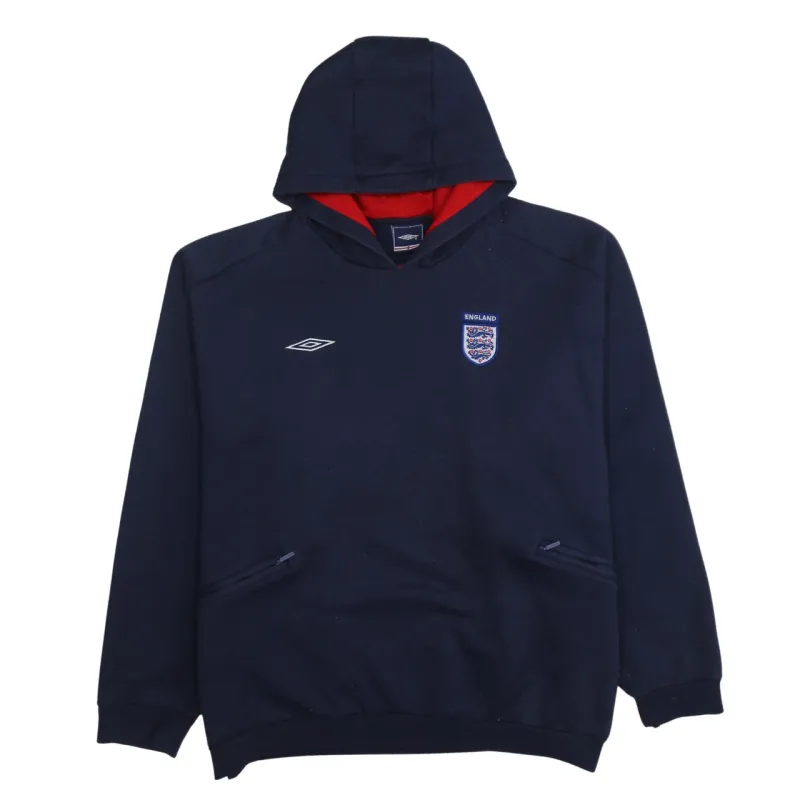 Umbro 90's Lightweight Pullover Hoodie XXLarge (2XL) Navy Blue sold by Vintage Club