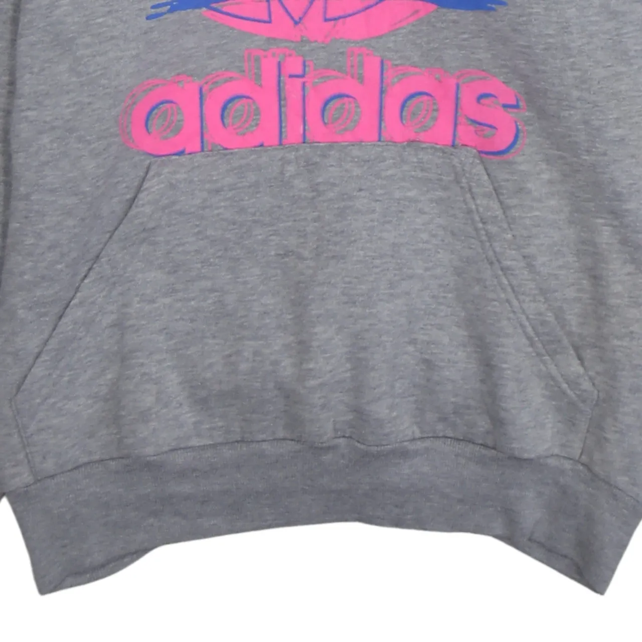 Adidas 90's Spellout Pullover Hoodie Medium Grey sold by Vintage Club product image thumbnail 4