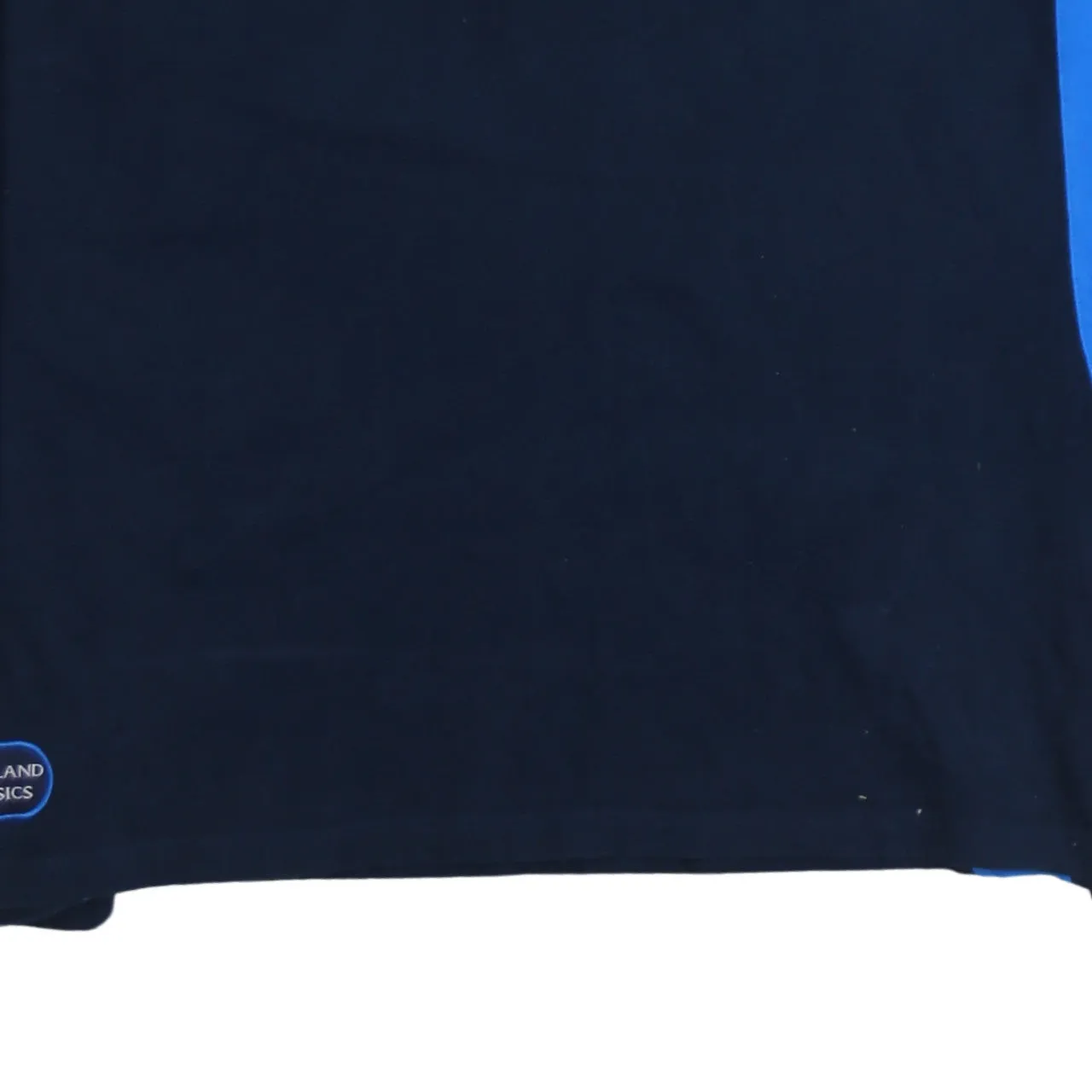 Retro 90's Long Sleeve Quarter Button Polo Shirt XXLarge (2XL) Navy Blue sold by Vintage Club product image thumbnail 4