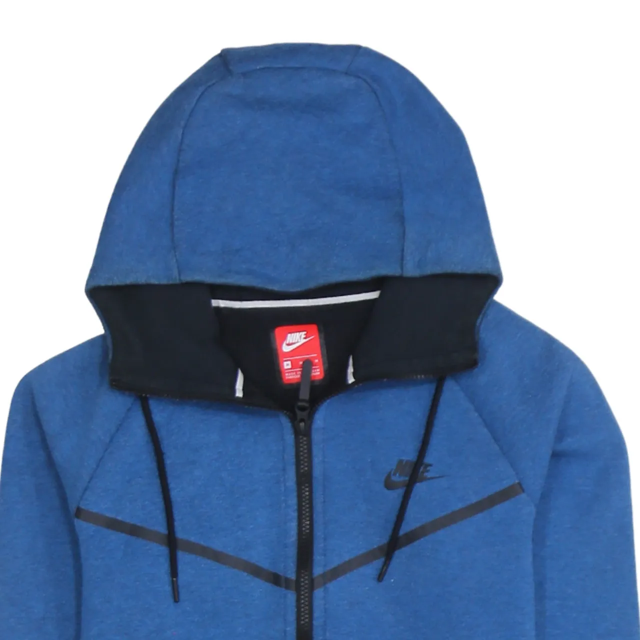 Nike 90's Swoosh Full Zip Up Hoodie Medium Blue sold by Vintage Club product image thumbnail 3