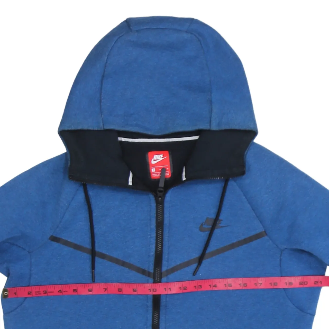 Nike 90's Swoosh Full Zip Up Hoodie Medium Blue sold by Vintage Club product image thumbnail 5