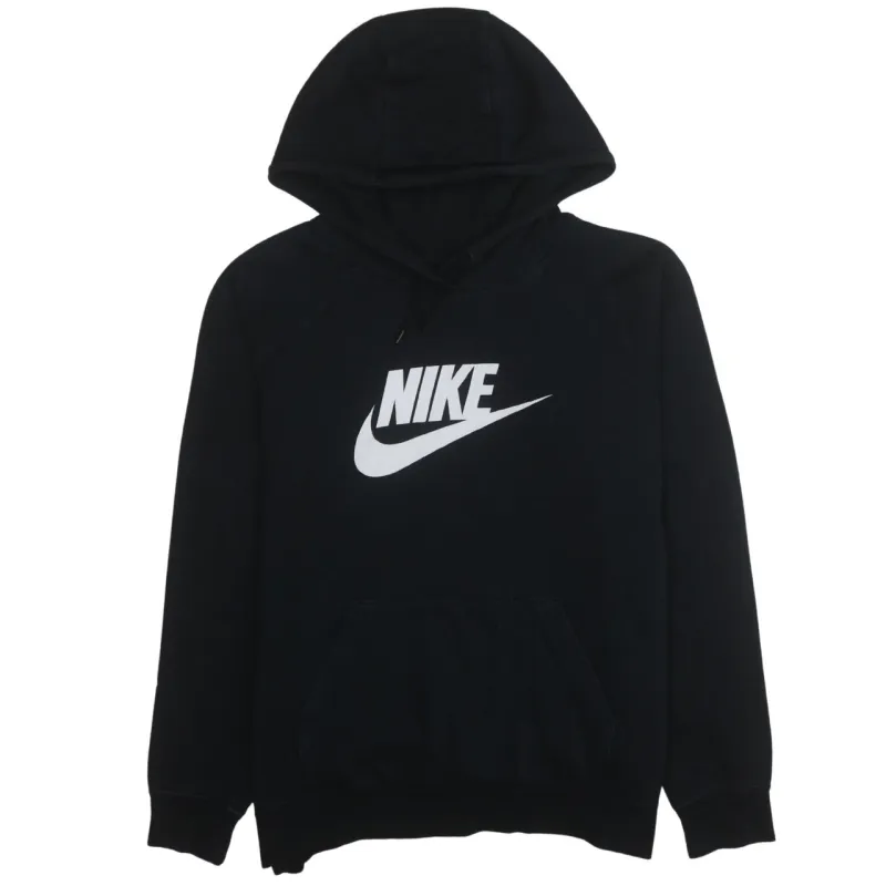 Nike 90's Center Middle Swoosh Pullover Hoodie Large Black sold by Vintage Club