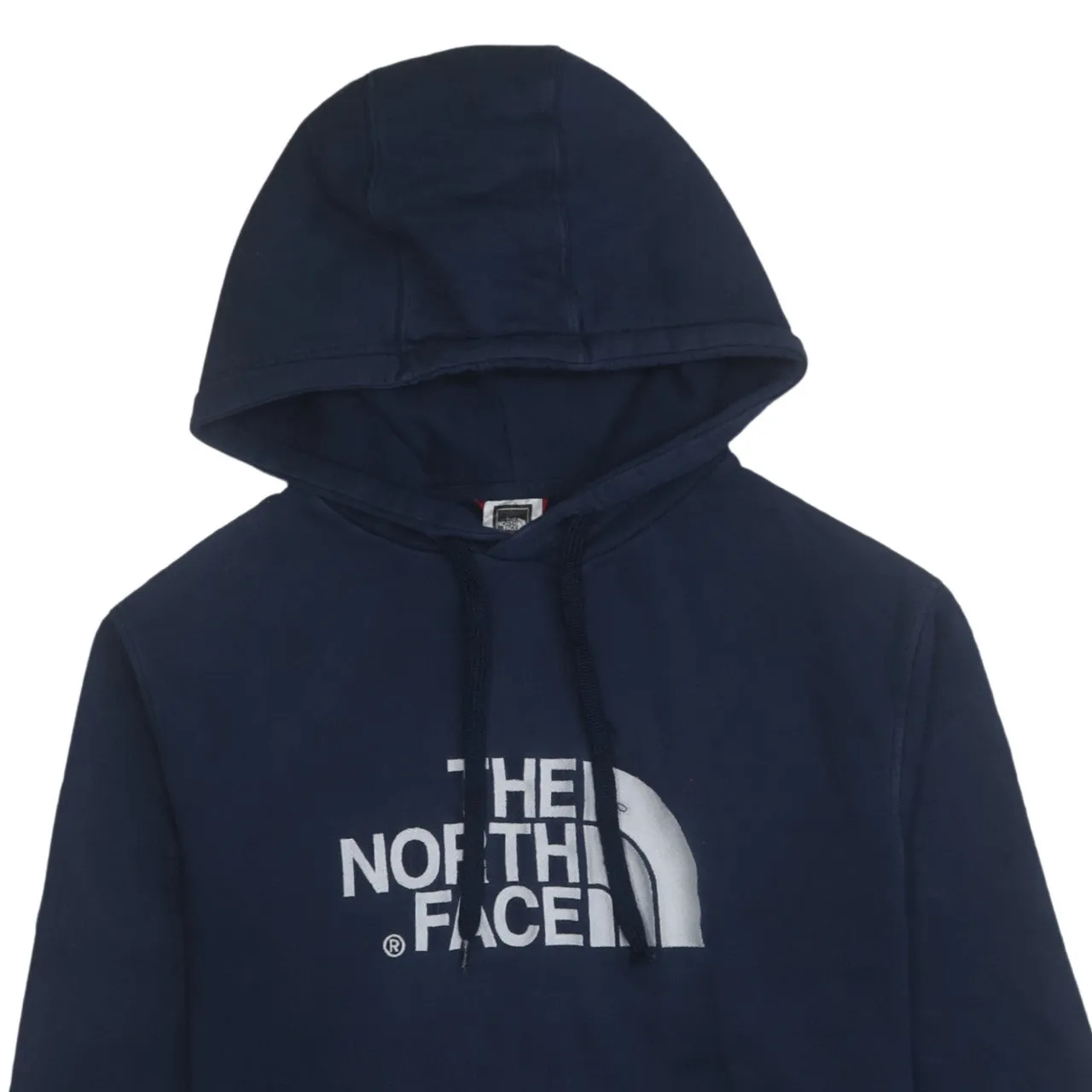 The North Face 90's Spellout Pullover Hoodie Medium Navy Blue sold by Vintage Club product image thumbnail 3