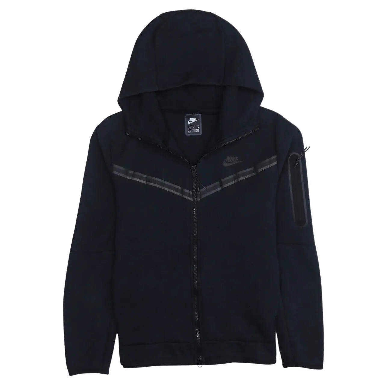 Nike 90's Swoosh Full Zip Up Hoodie Medium Black sold by Vintage Club