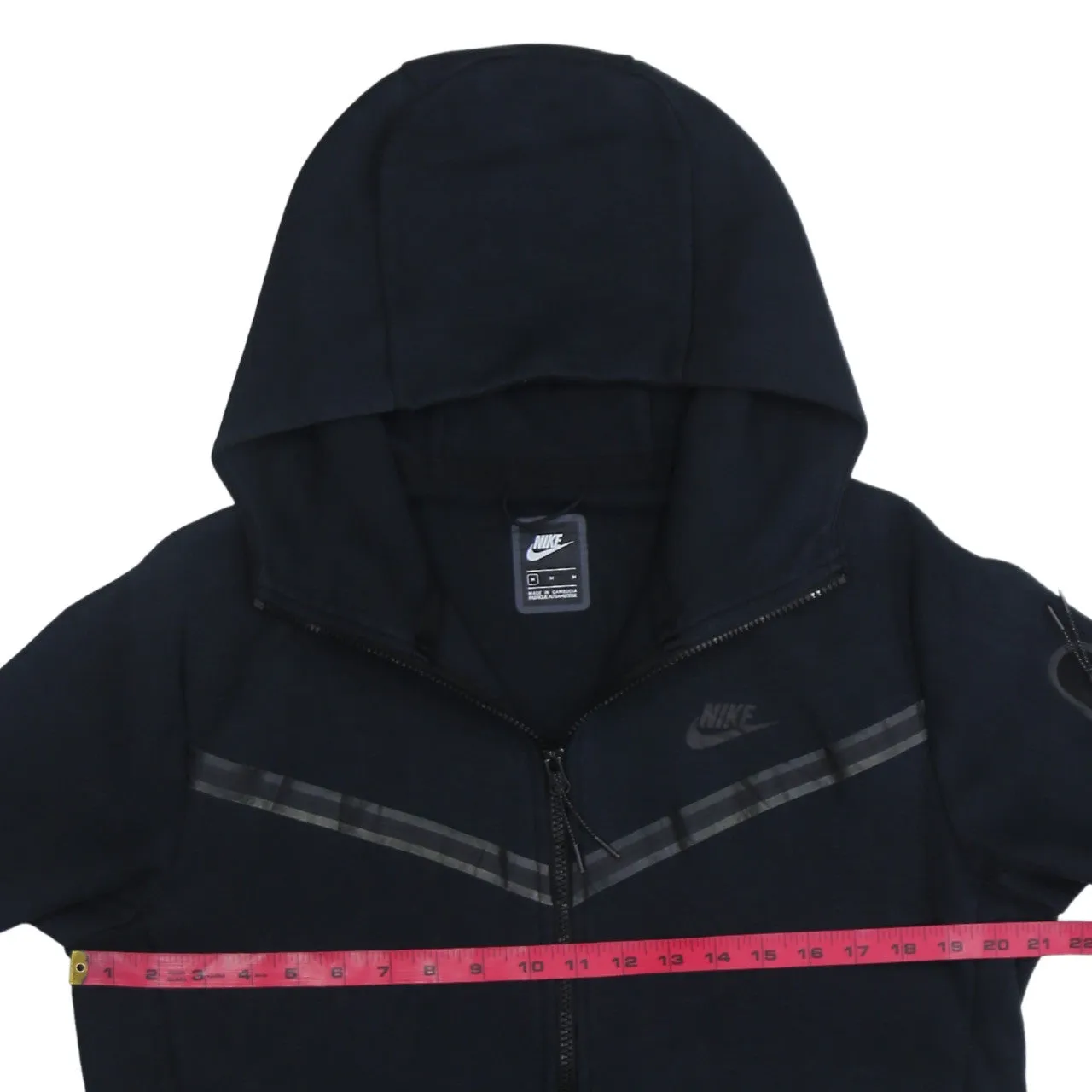 Nike 90's Swoosh Full Zip Up Hoodie Medium Black sold by Vintage Club product image thumbnail 5