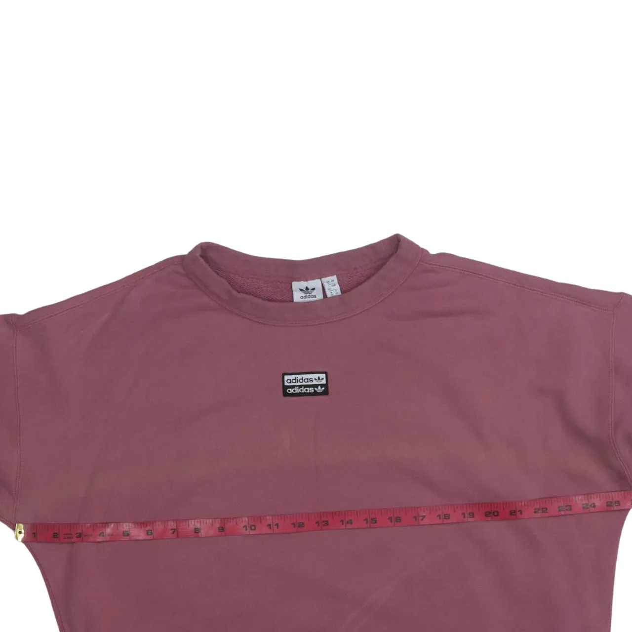 Adidas 90's 3 Stripes Cuff Crew Neck Sweatshirt XXLarge Pink sold by Vintage Club product image thumbnail 5