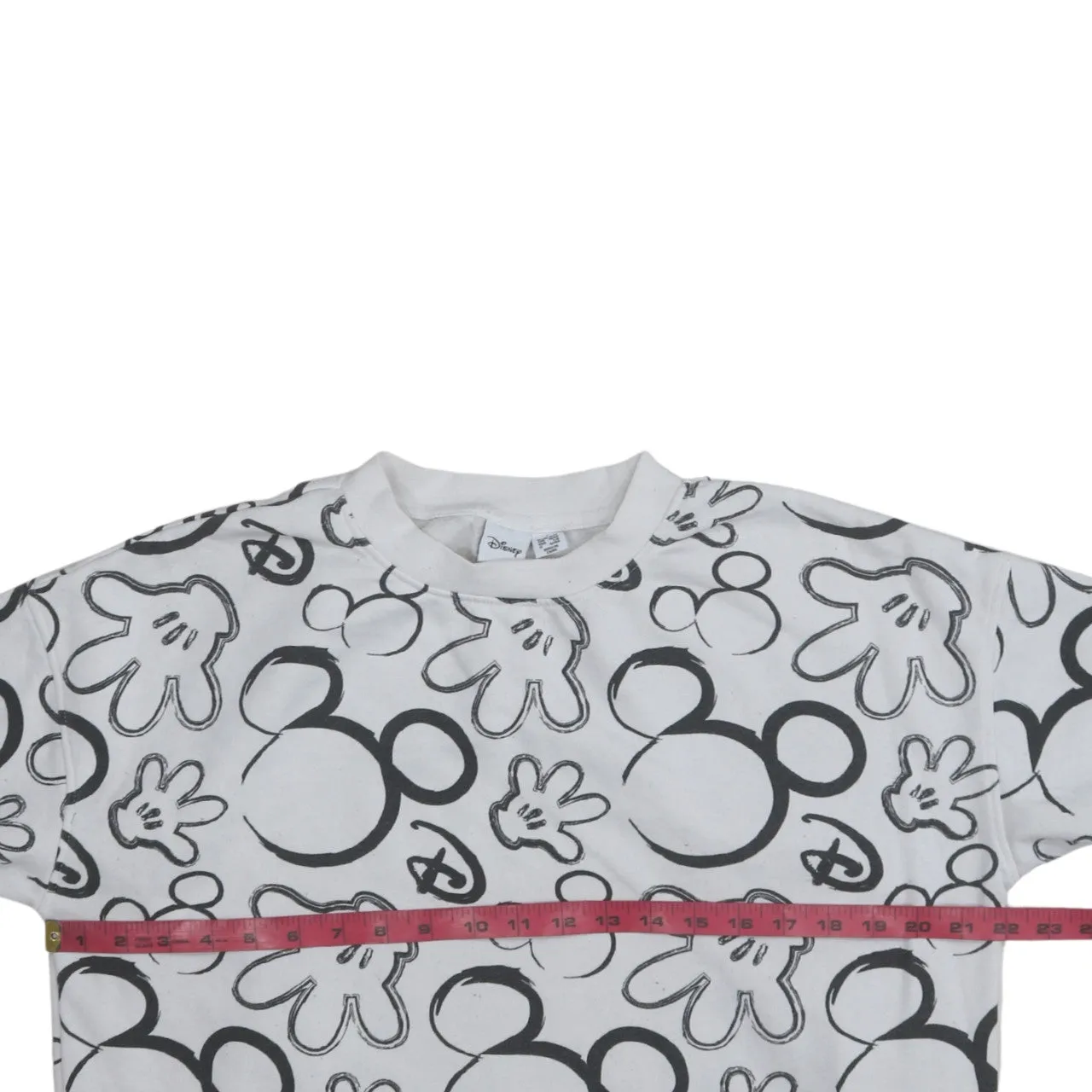 Disney 90's Plain Crew Neck Sweatshirt Small White sold by Vintage Club product image thumbnail 5