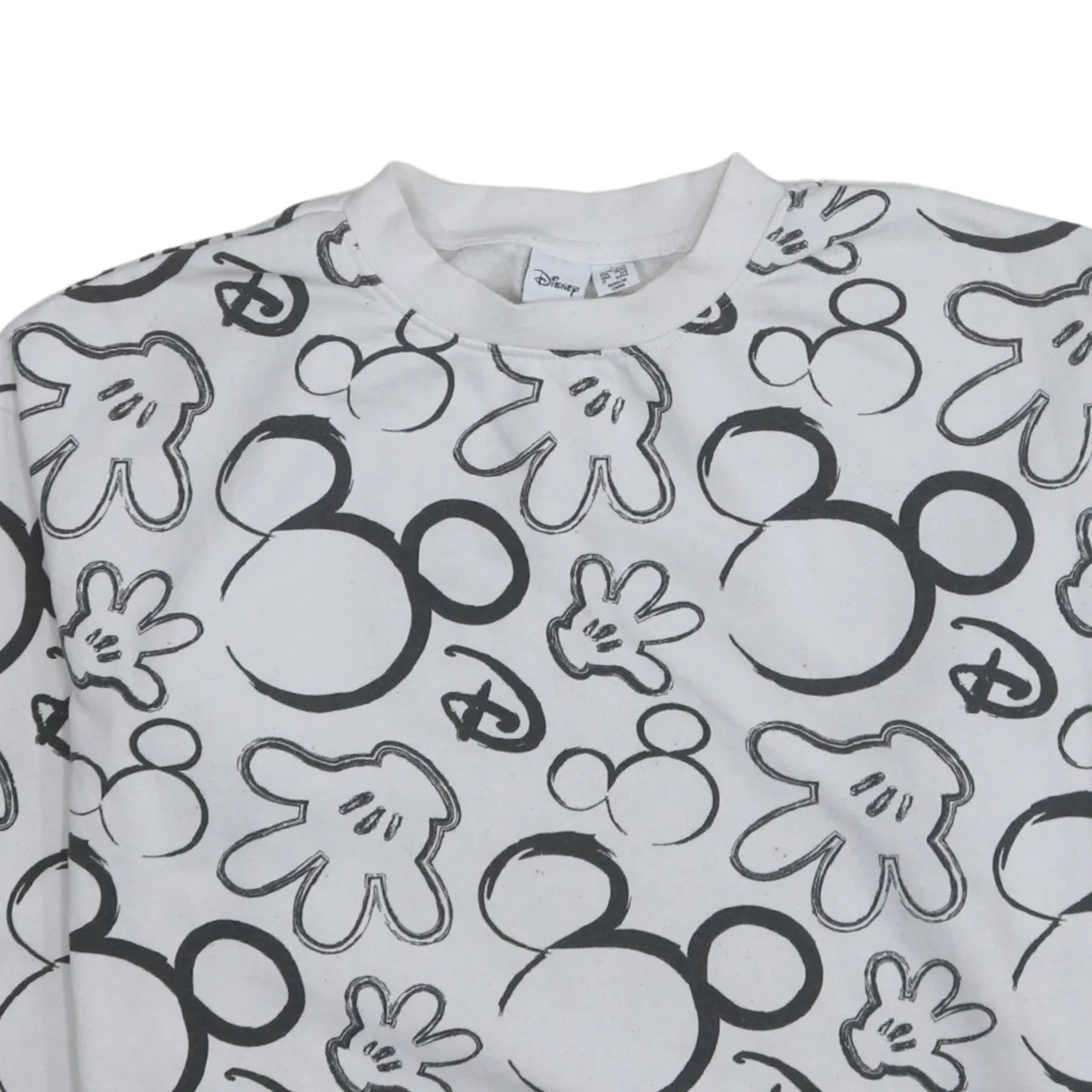 Disney 90's Plain Crew Neck Sweatshirt Small White sold by Vintage Club product image thumbnail 3