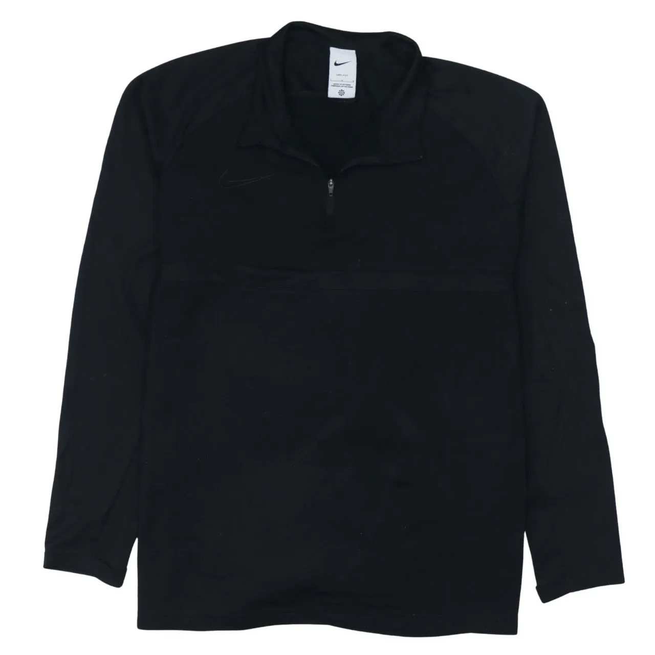 Nike 90's Swoosh Quarter Zip Sweatshirt Large Black sold by Vintage Club