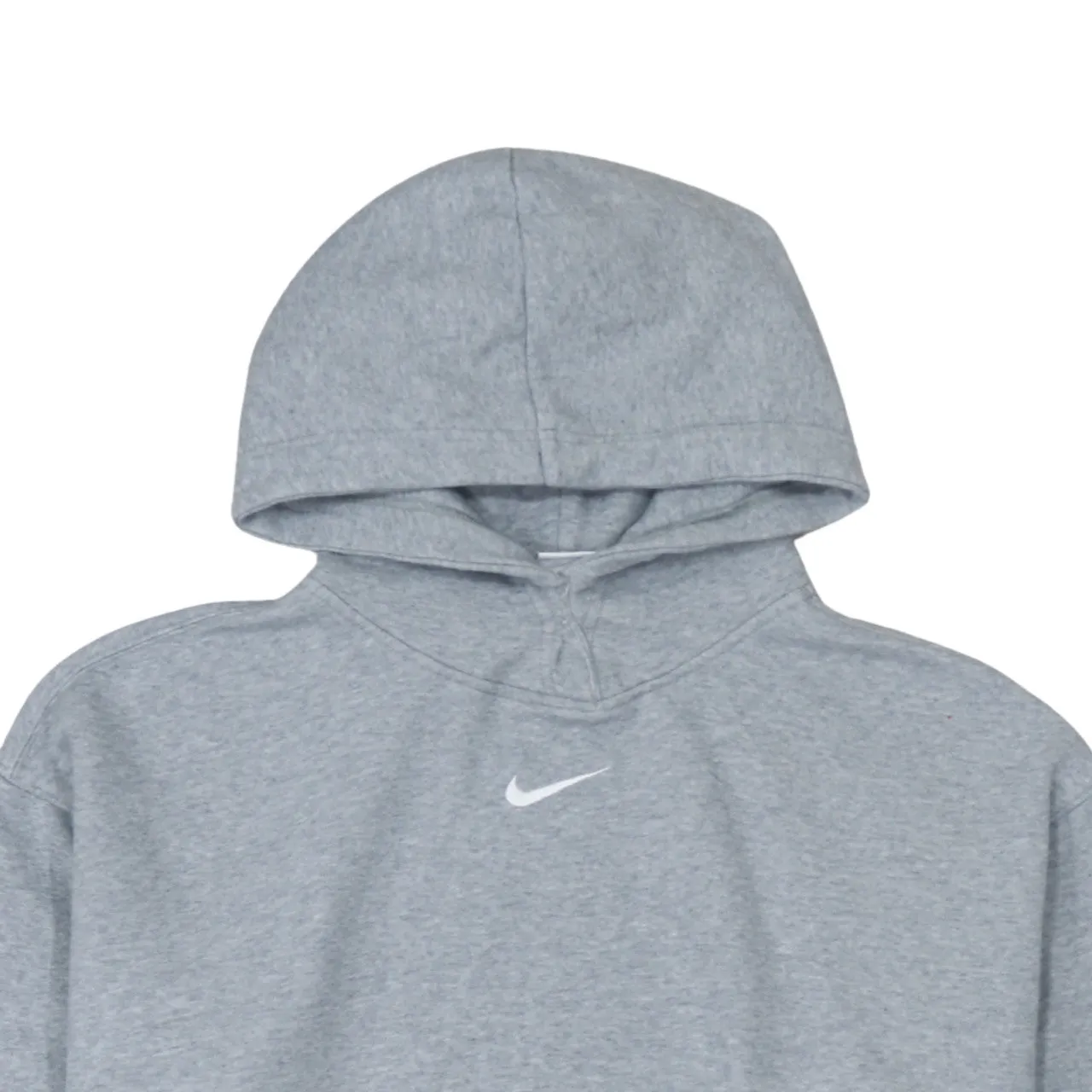 Nike 90's Center Middle Swoosh Pullover Hoodie Small Grey sold by Vintage Club product image thumbnail 3