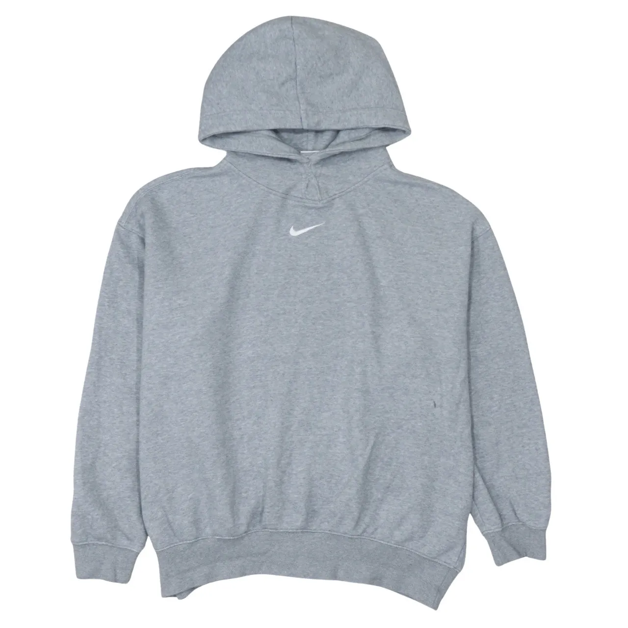 Nike 90's Center Middle Swoosh Pullover Hoodie Small Grey sold by Vintage Club