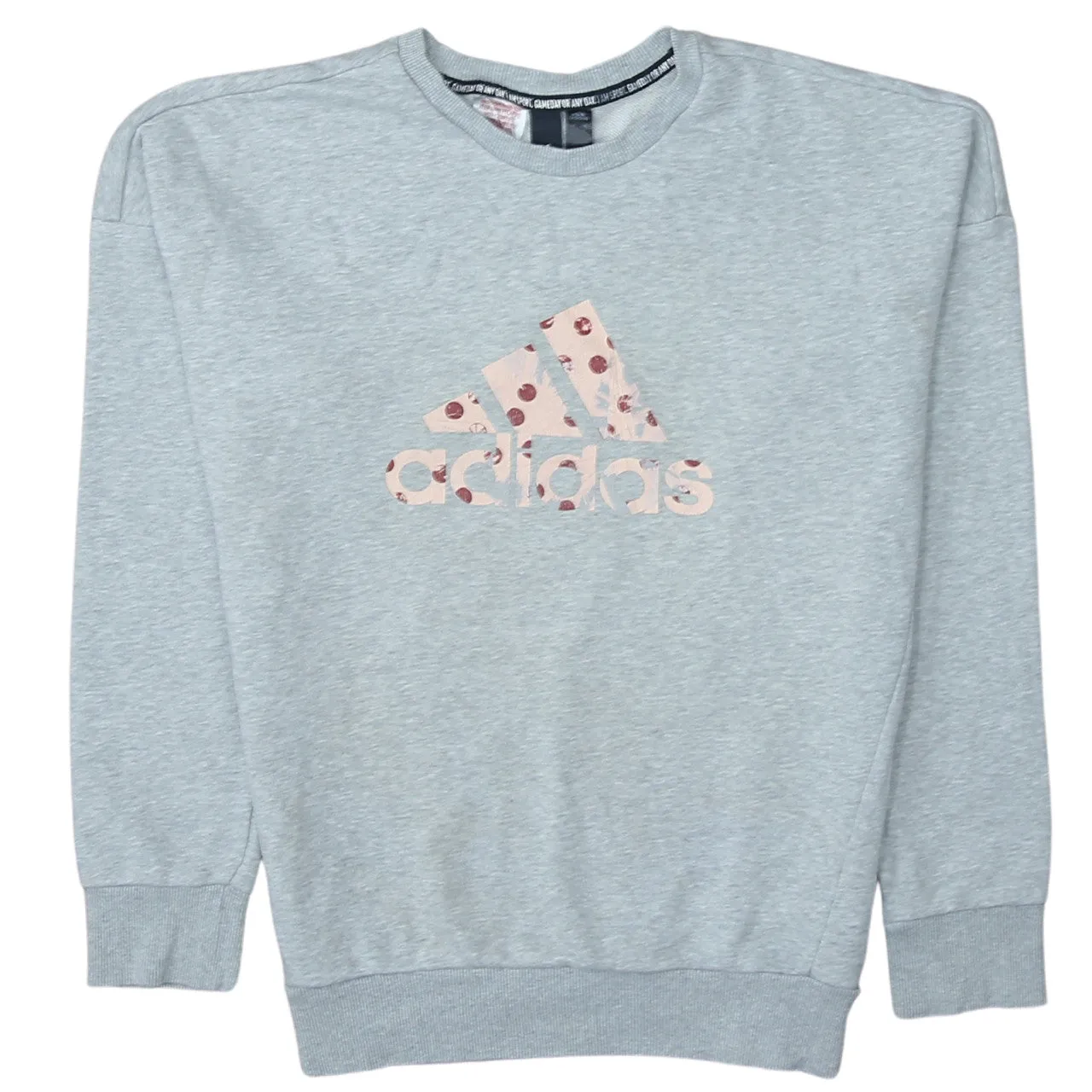 Adidas 90's Spellout Crew Neck Sweatshirt XLarge Grey sold by Vintage Club