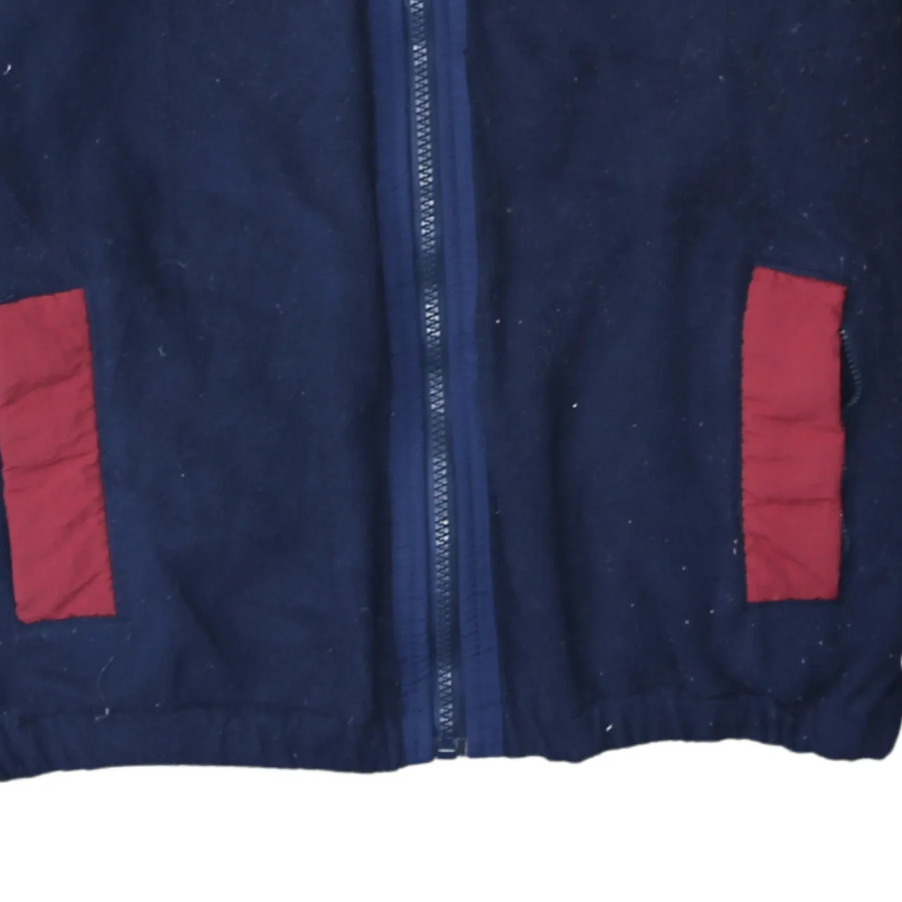 Fila Navy Blue Fleece Jacket Men's Medium Embroidered Logo Zip Front Contrast Panels sold by Vintage Club product image thumbnail 4