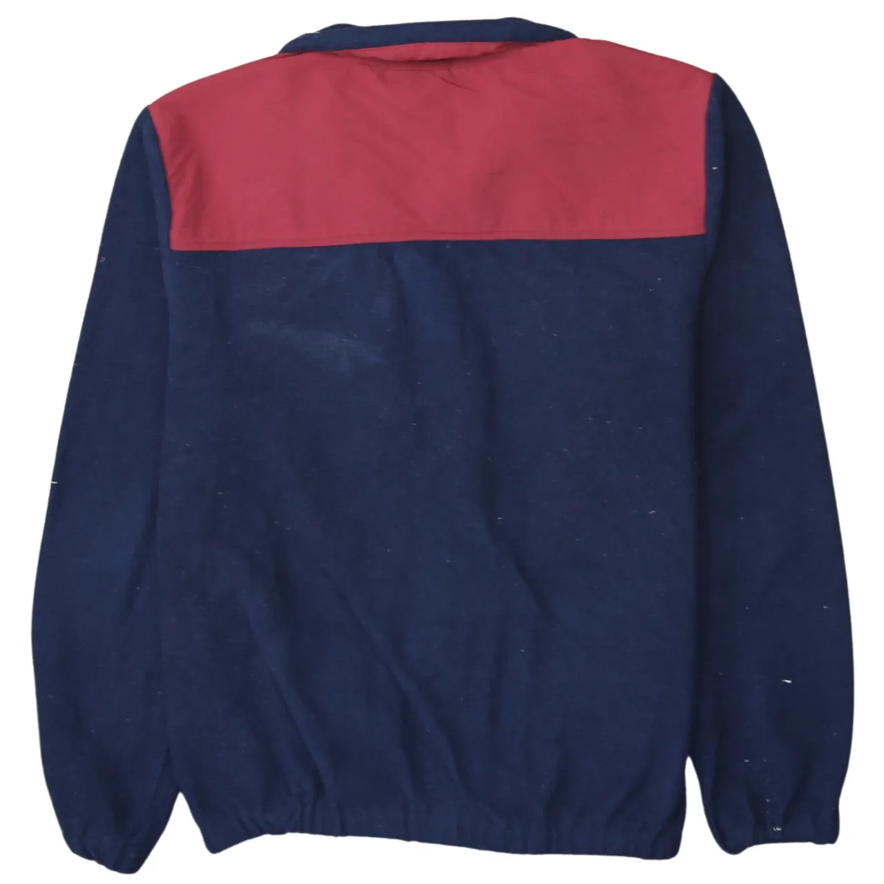 Fila Navy Blue Fleece Jacket Men's Medium Embroidered Logo Zip Front Contrast Panels sold by Vintage Club product image thumbnail 2